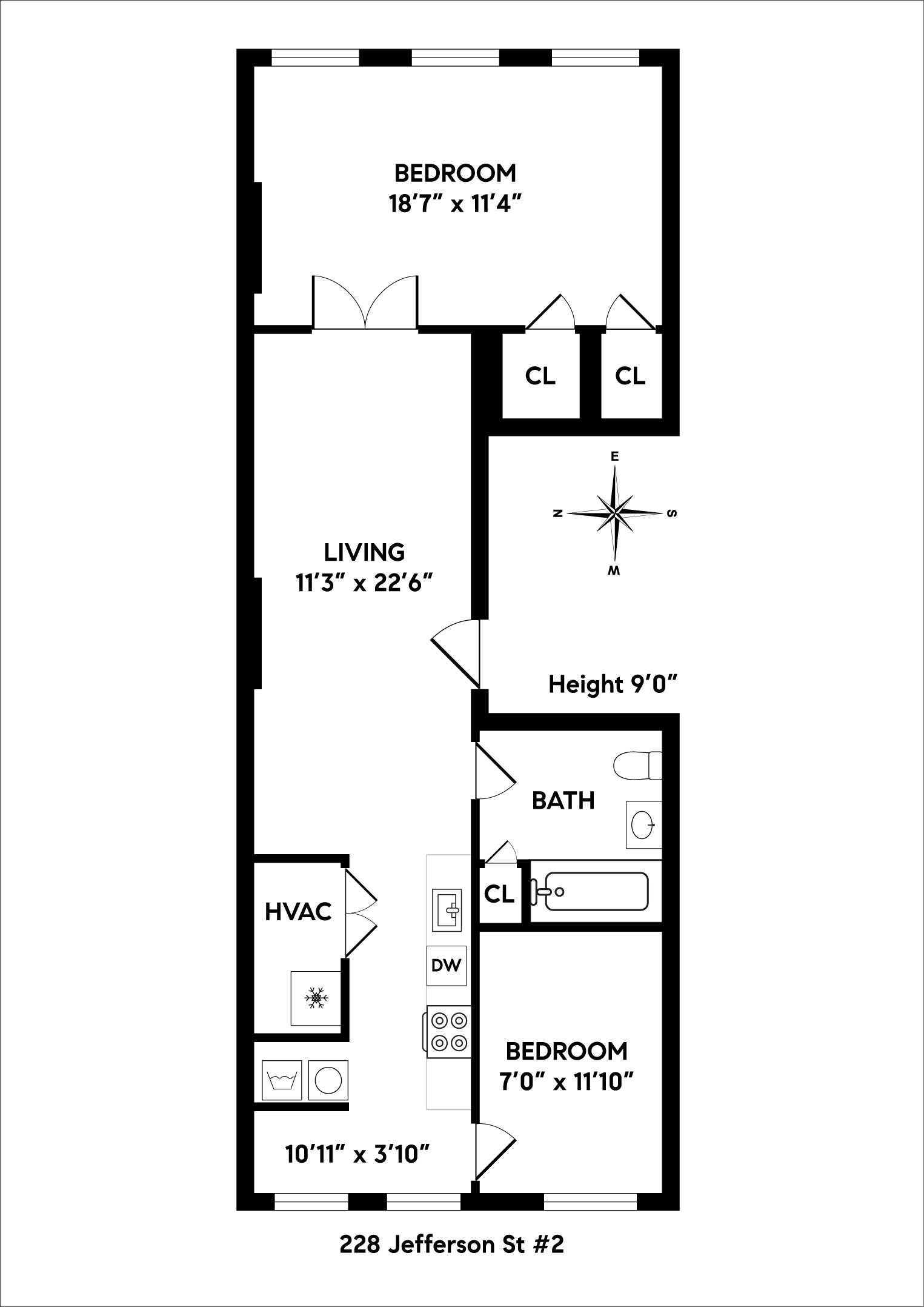 228 JEFFERSON ST Unit: 2 (R)