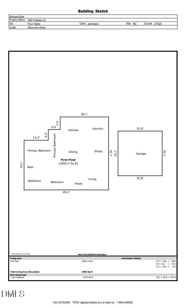 508 N Baker Street, Four Oaks