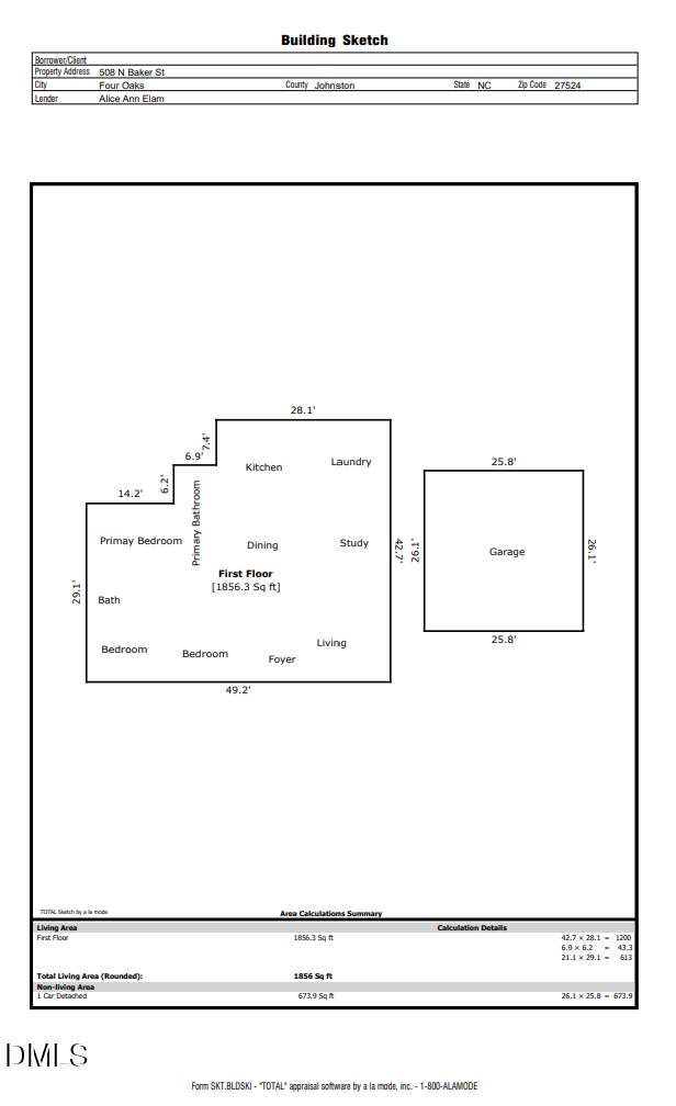 508 N Baker Street, Four Oaks