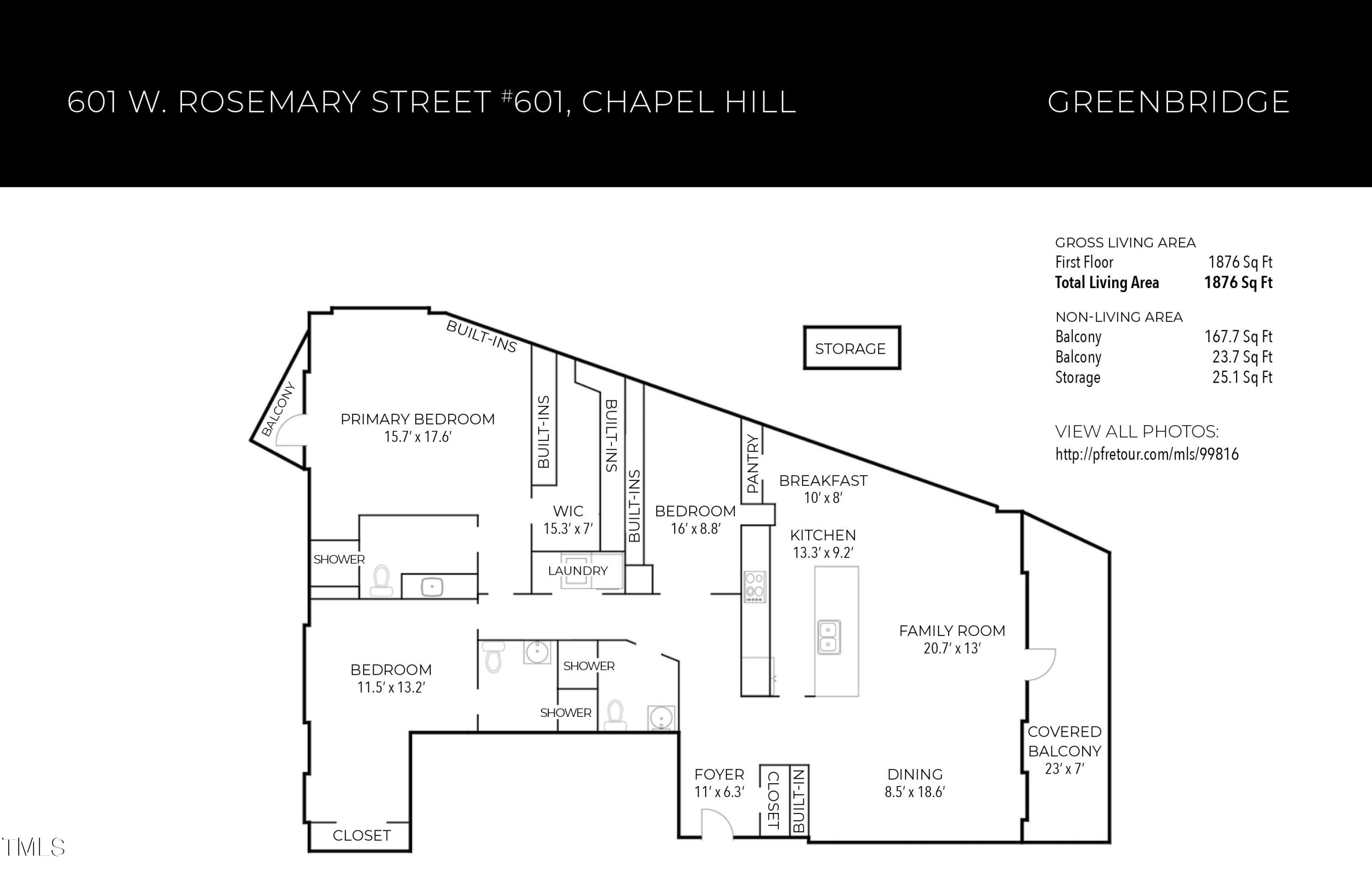 601 W Rosemary Street Unit: #601