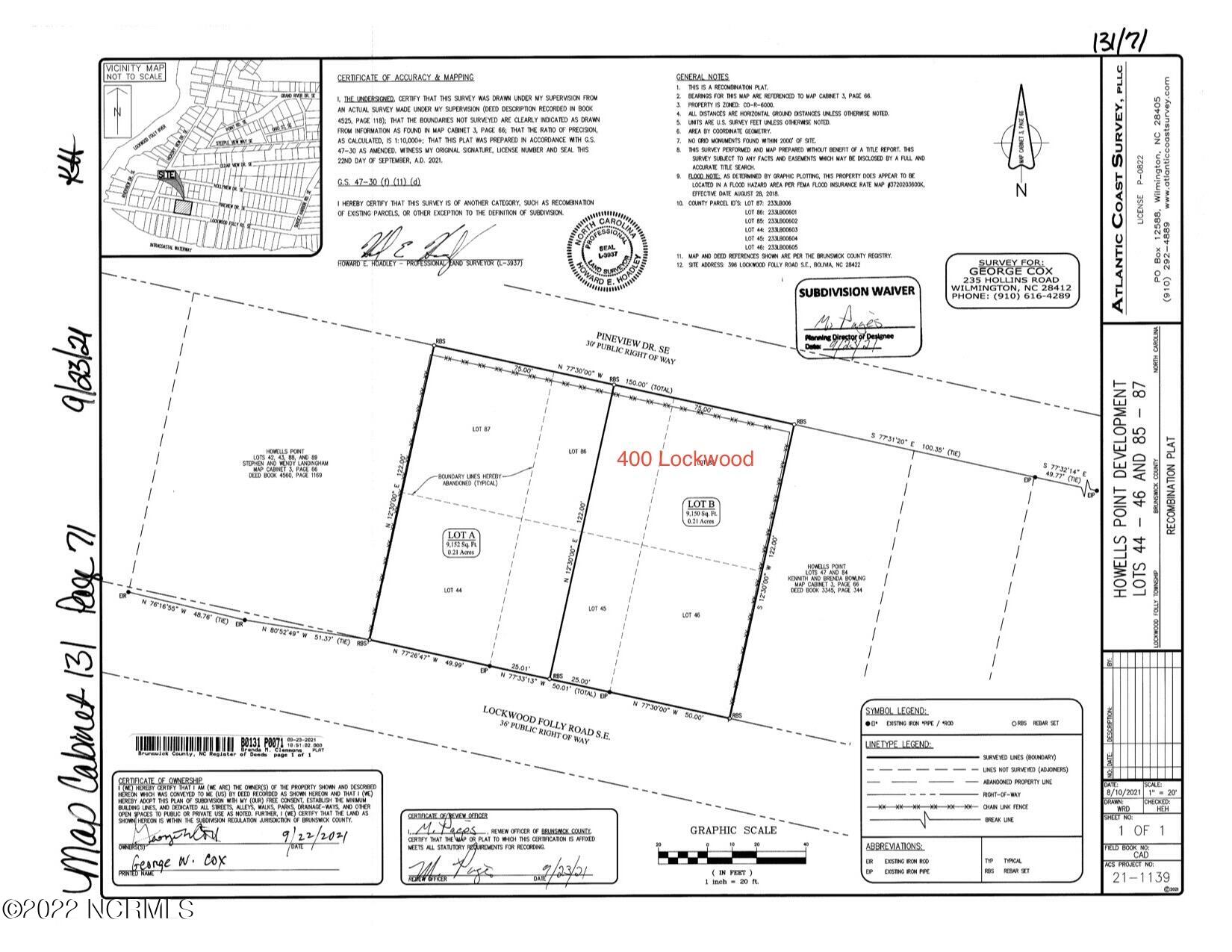 400 Lot B Lockwood Folly Road SE