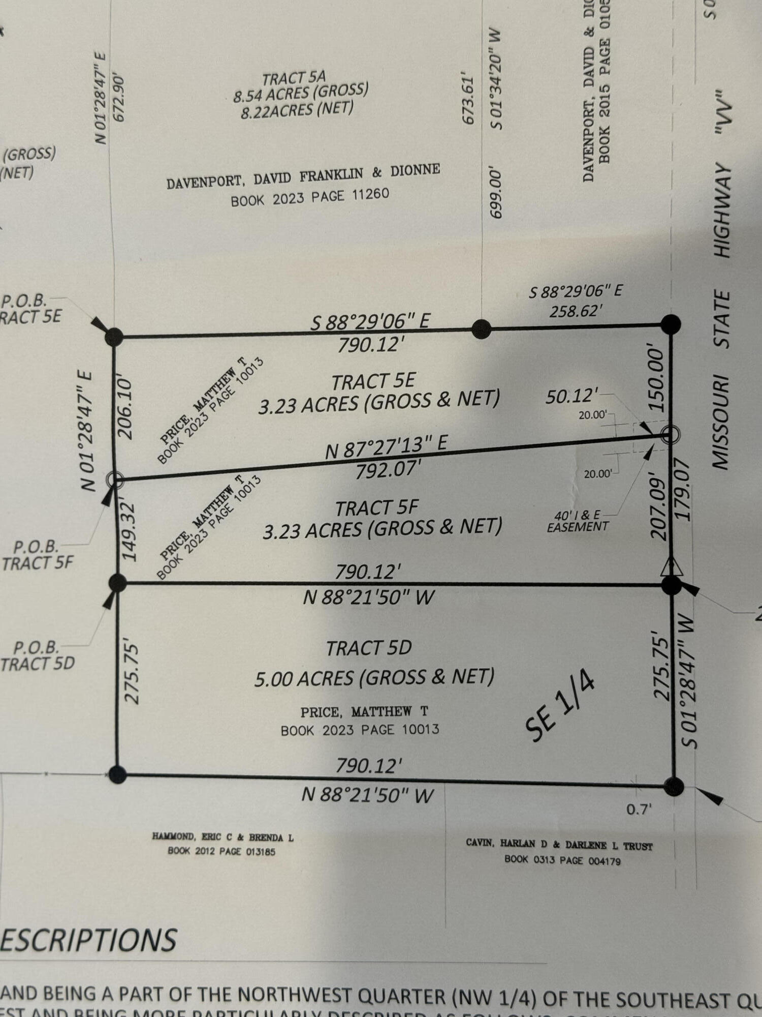 000 State Highway Vv Tract 5d