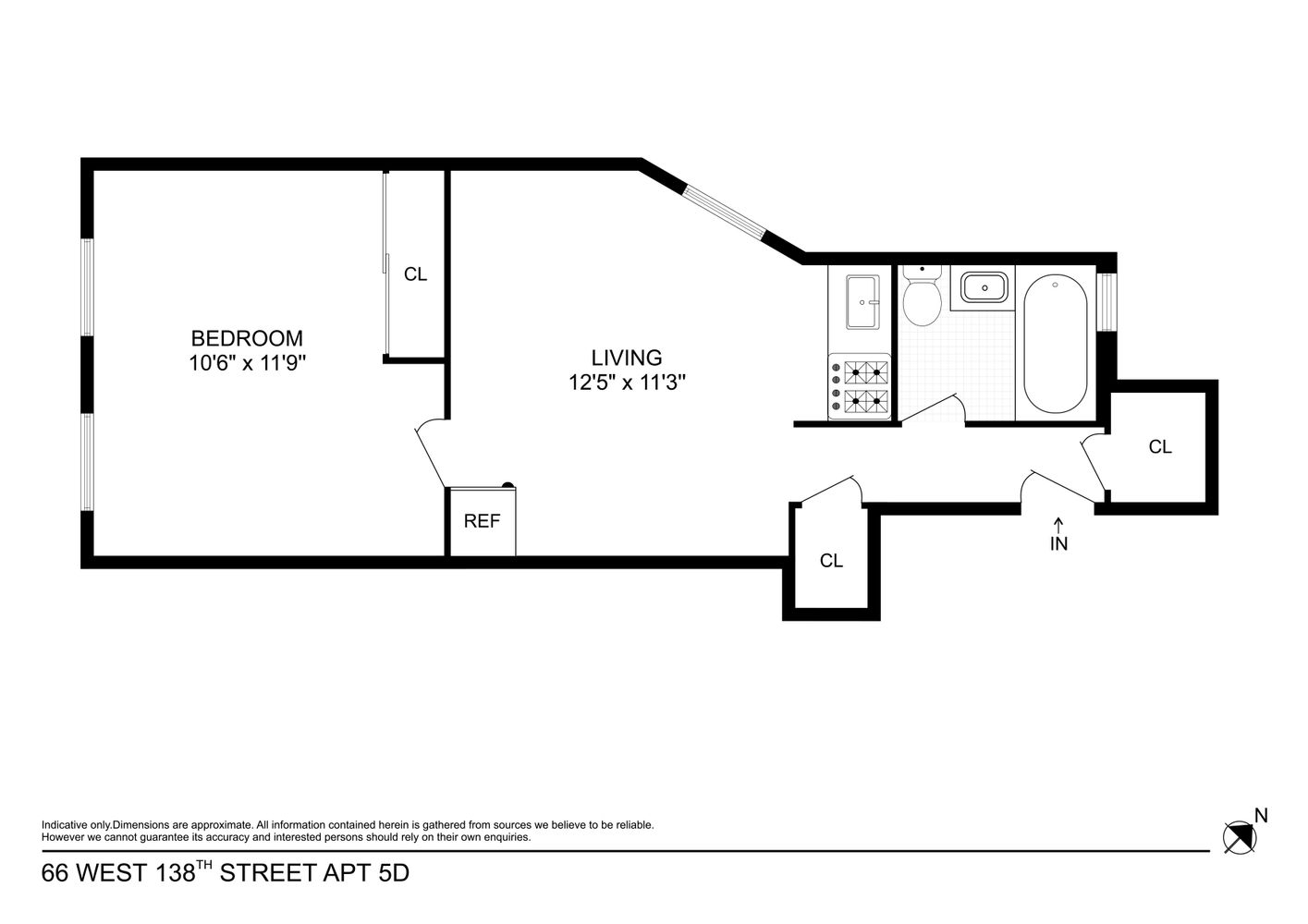 66 W 138th Street 1D