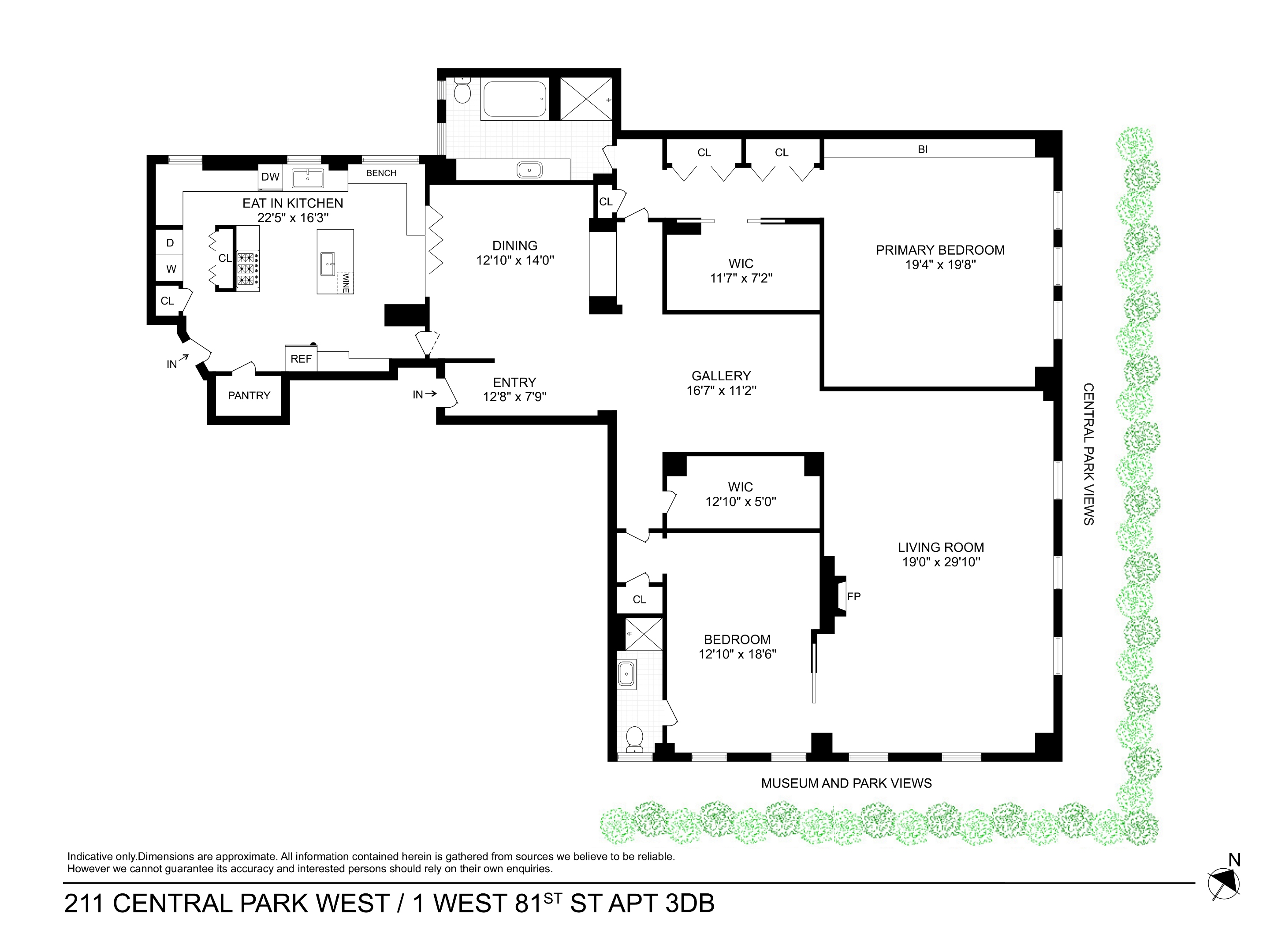 211 Central Park W 3BD