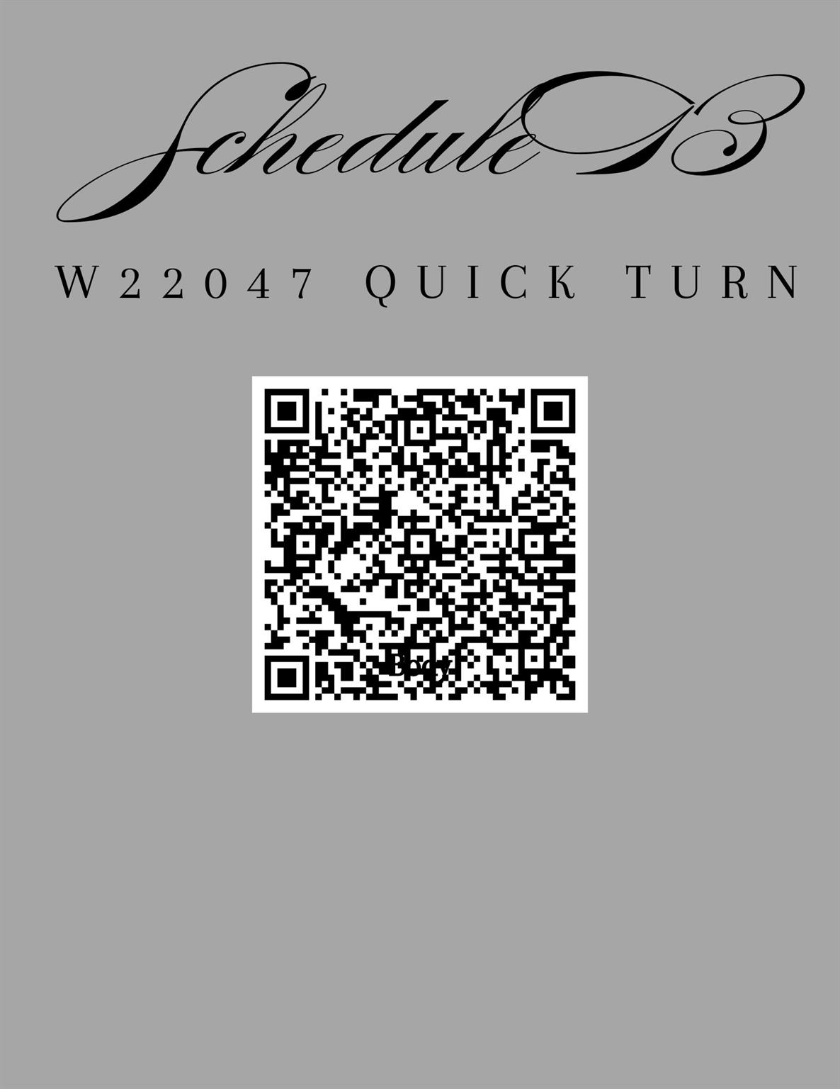 W22047 Quick Turn