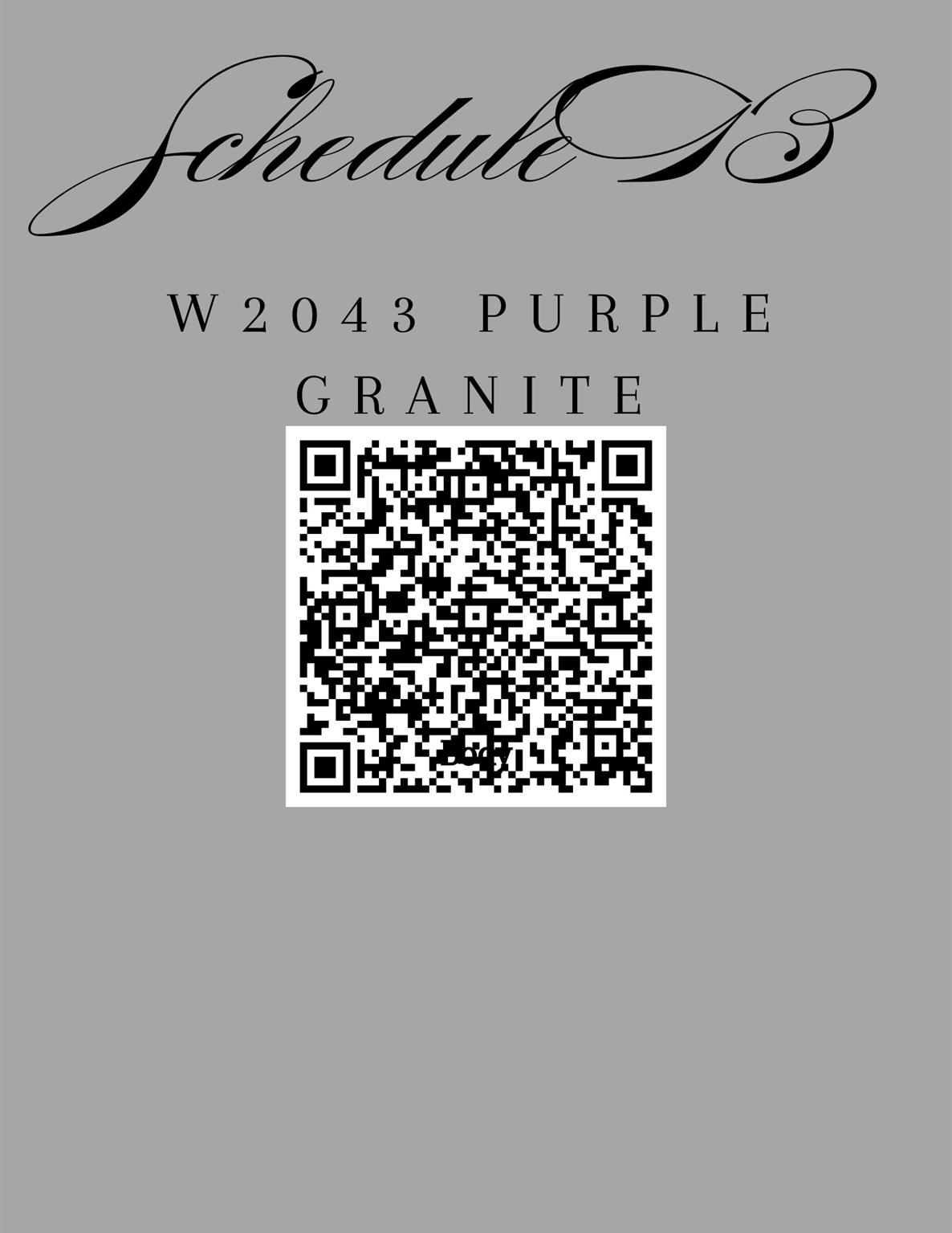 W2043 Purple Granite