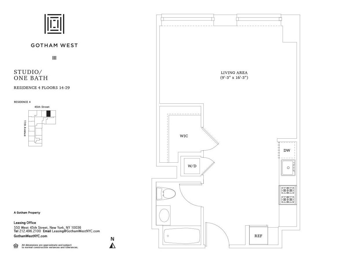 550 W 45th Street 2304