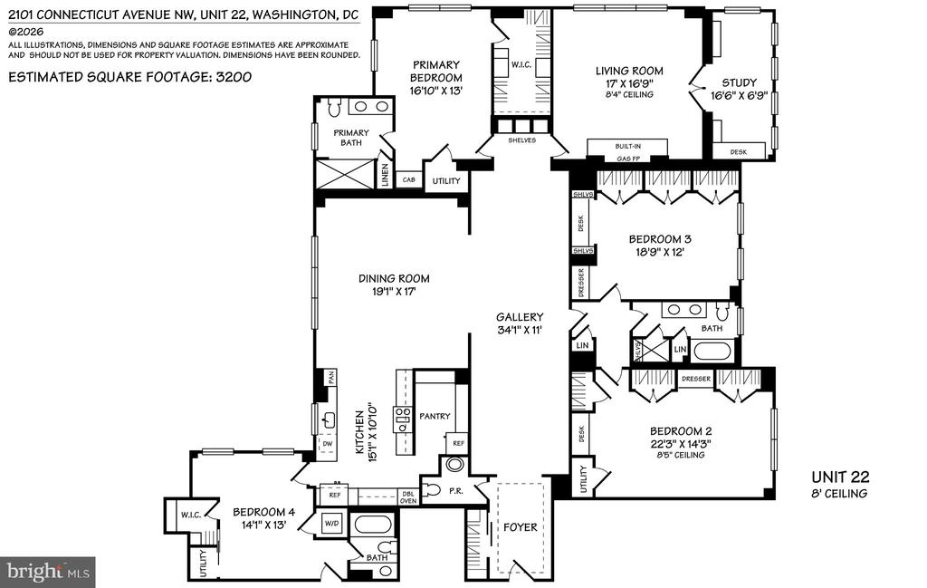 2101 CONNECTICUT AVENUE NW Unit: 22