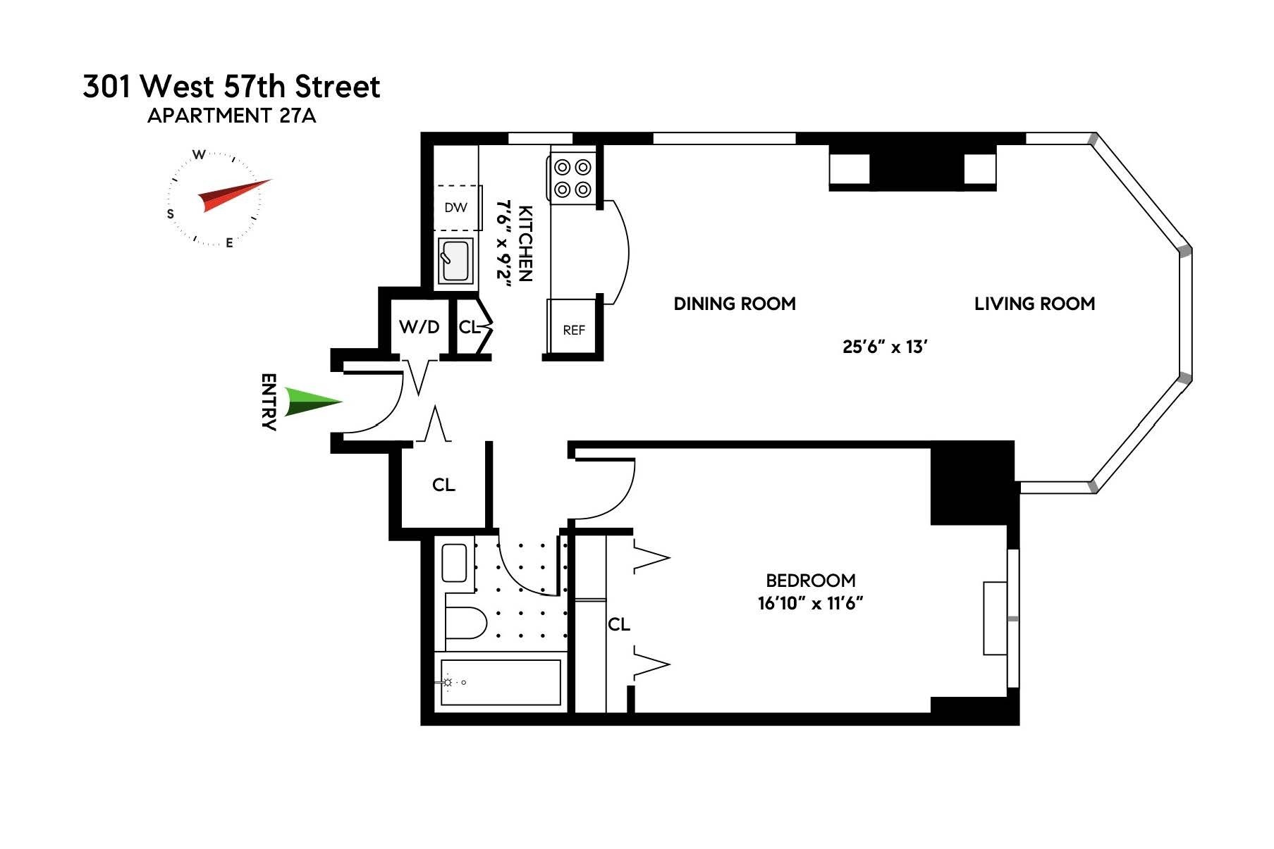 301 W 57th Street 27A