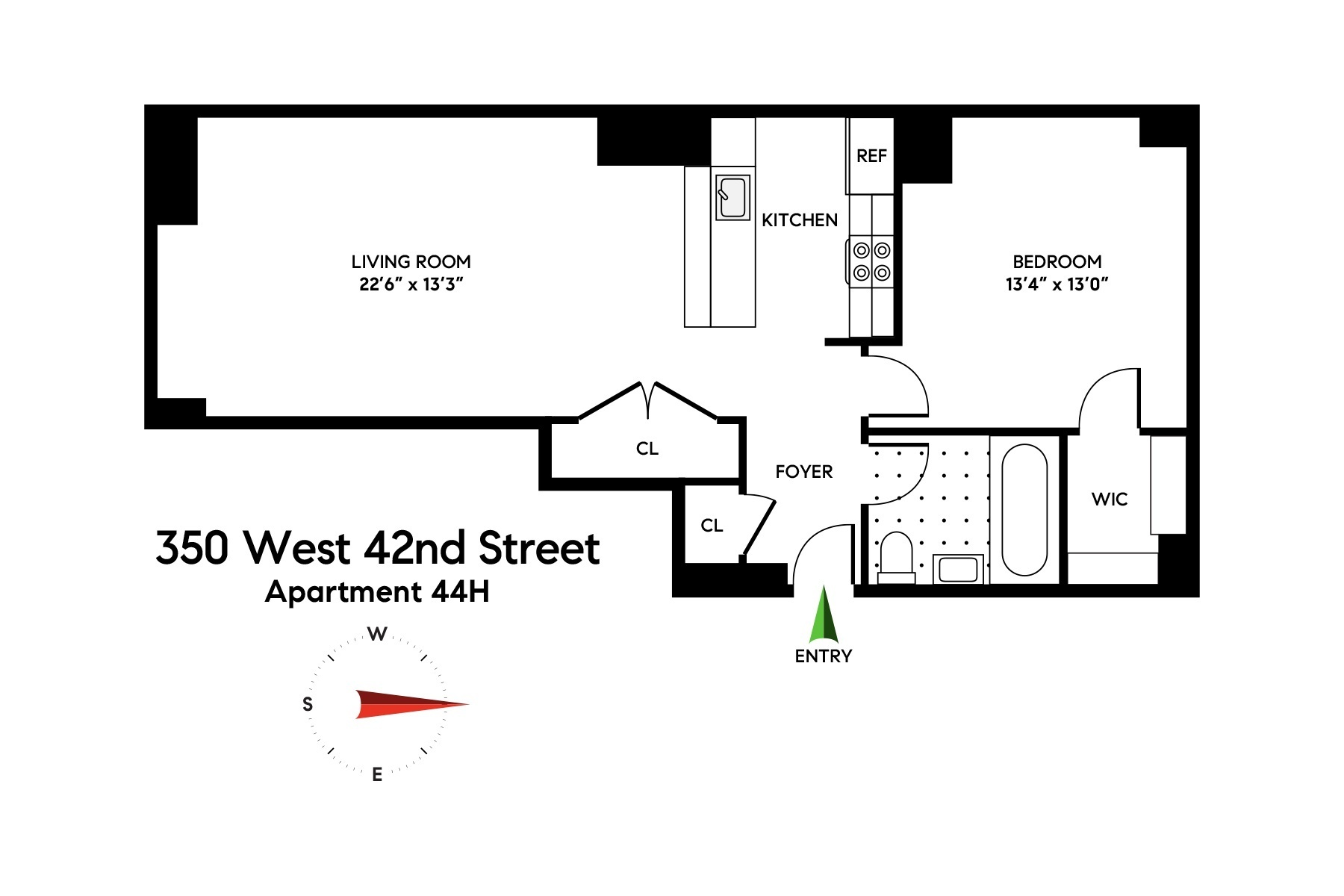 350 W 42nd Street 44H