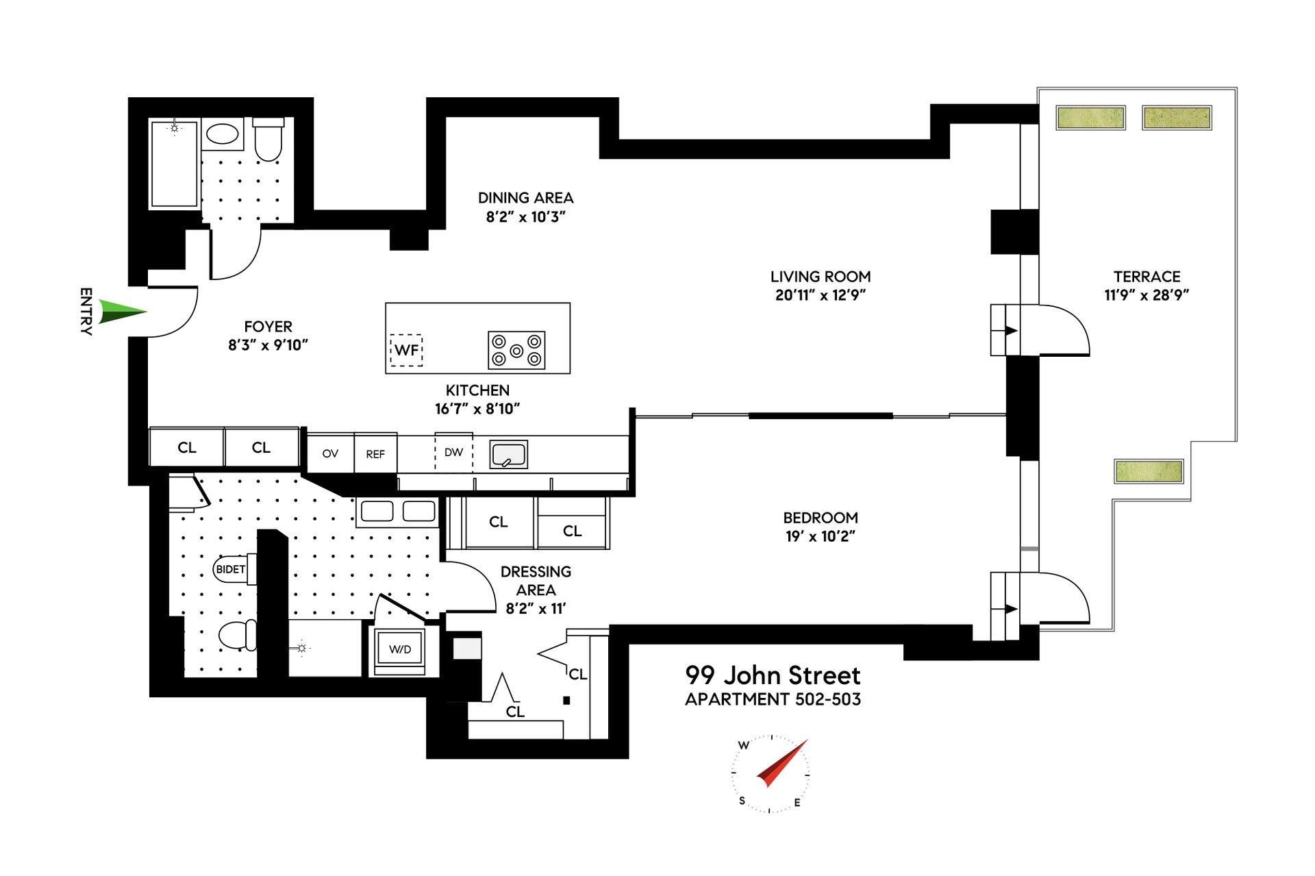 99 John Street 502-503