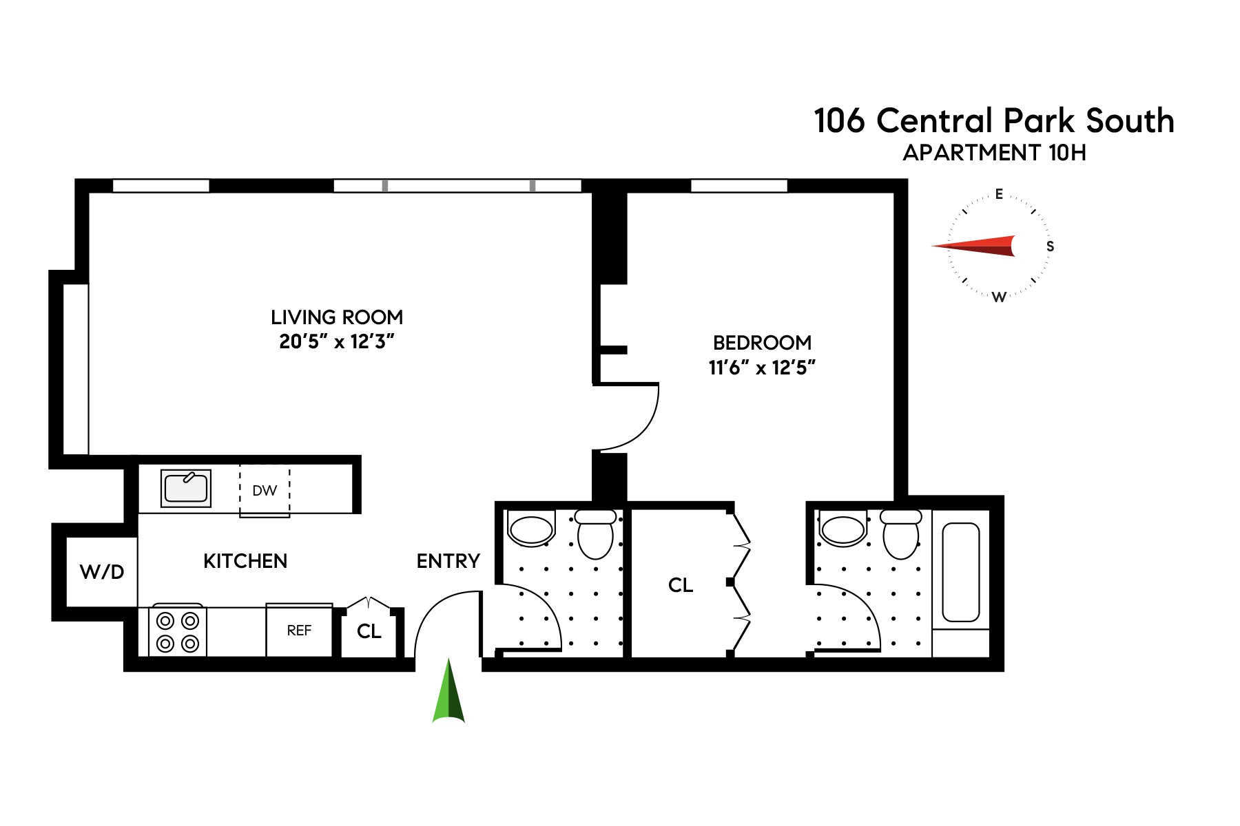 106 Central Park S 10H