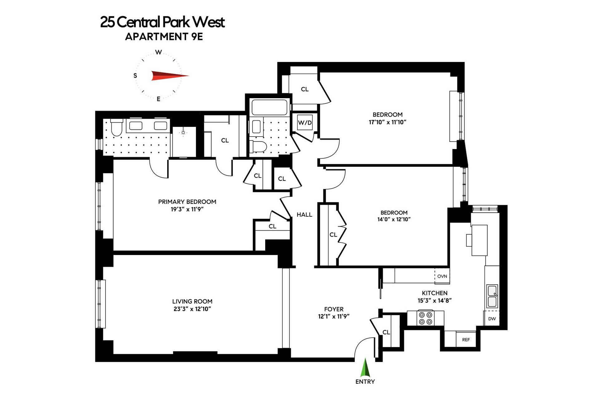 25 Central Park W 9E
