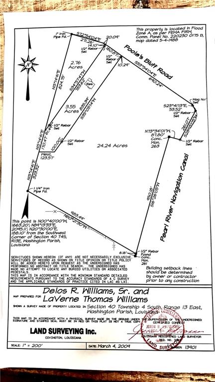 Lot 1 POOLE'S BLUFF Road
