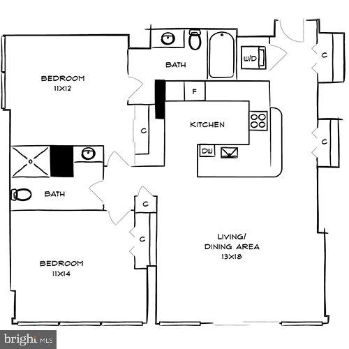 2200 BENJAMIN FRANKLIN PARKWAY Unit: 2B-S1412