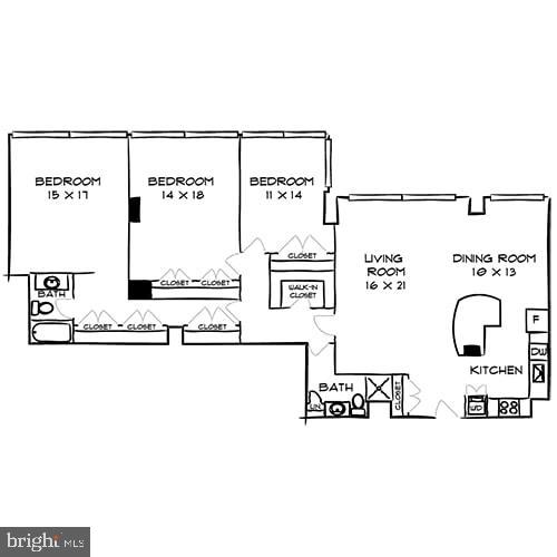 1815 John F Kennedy Boulevard Unit: 3B-1510
