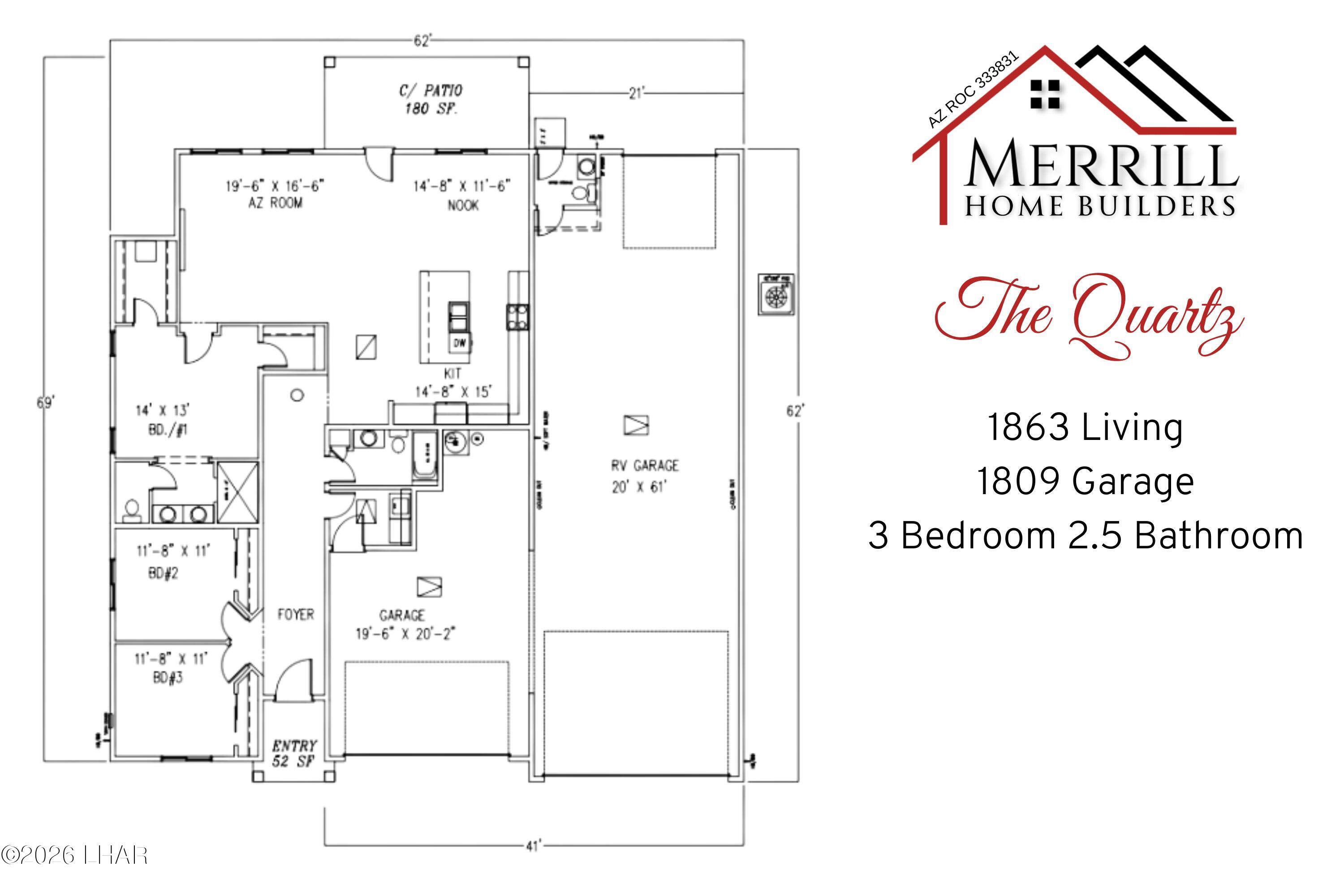1863 The Quartz On-Your-Lot Plan