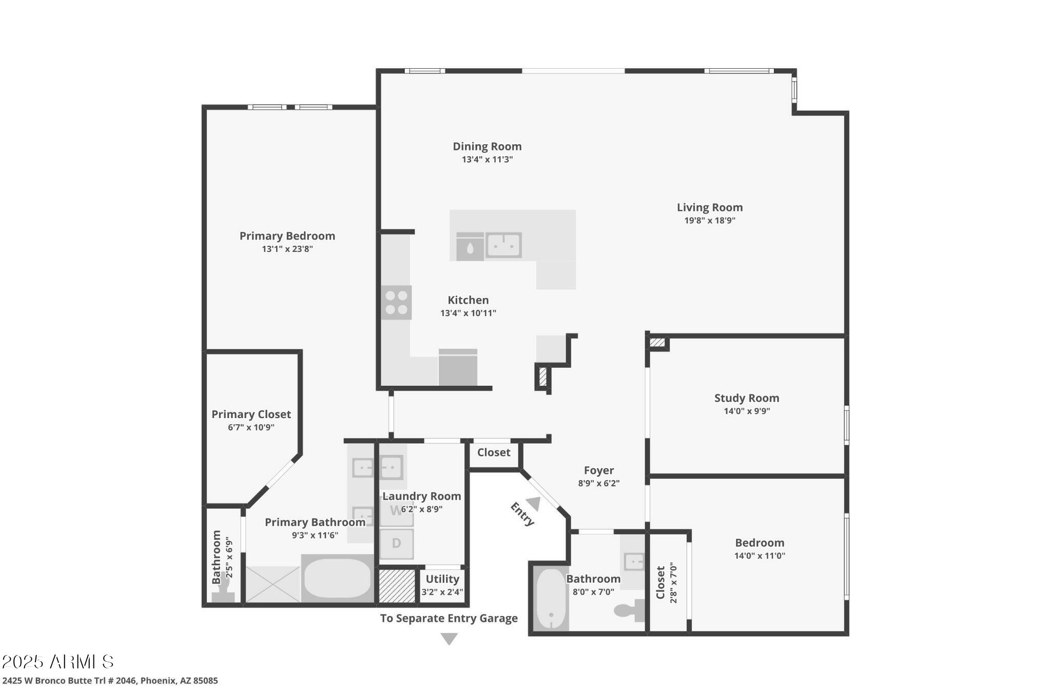 2425 W BRONCO BUTTE Trail 2046