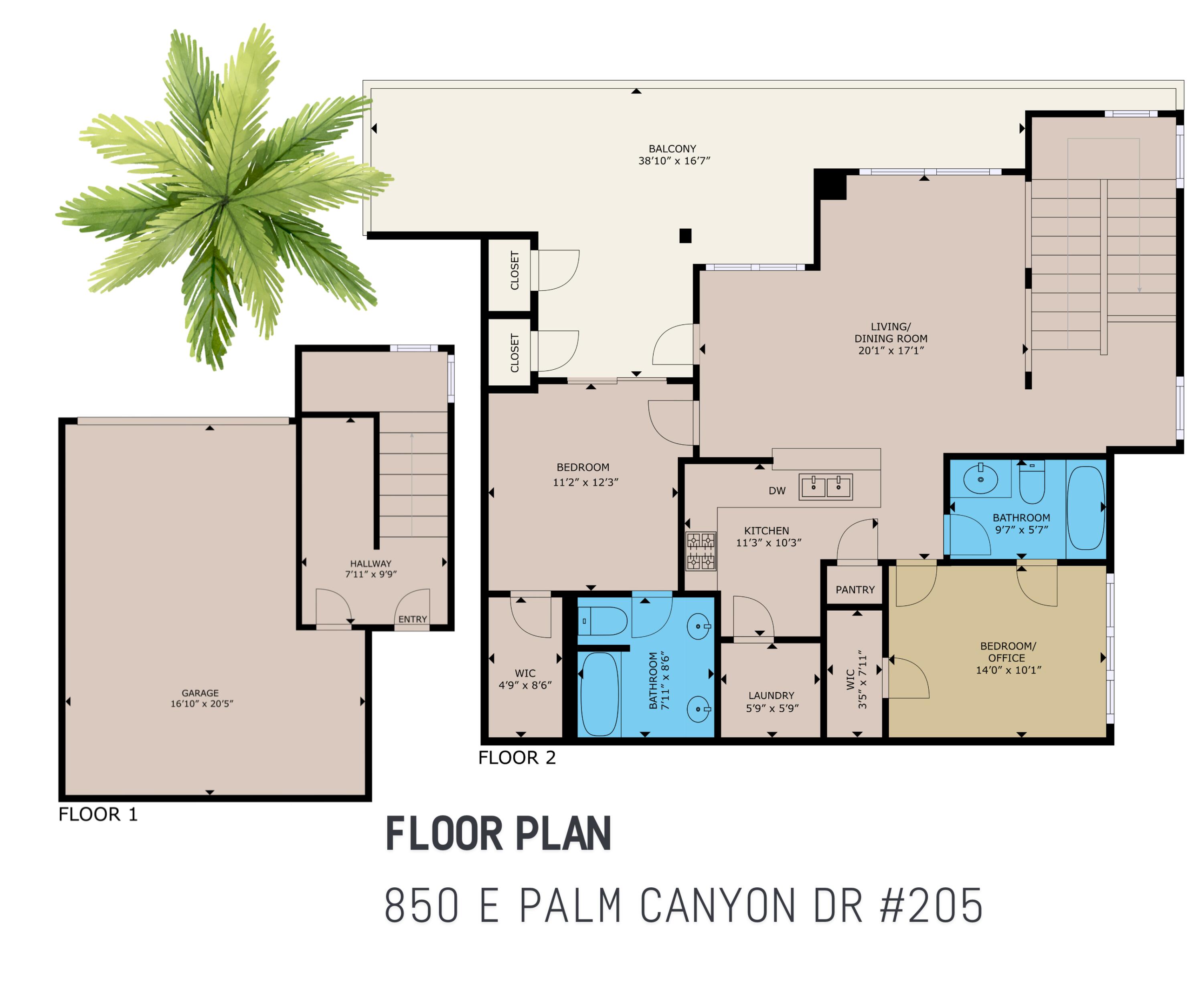 850 E Palm Canyon DR Unit: 205
