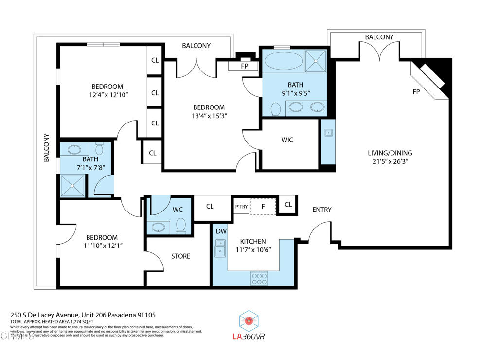 250 S De Lacey Avenue Unit: 206A