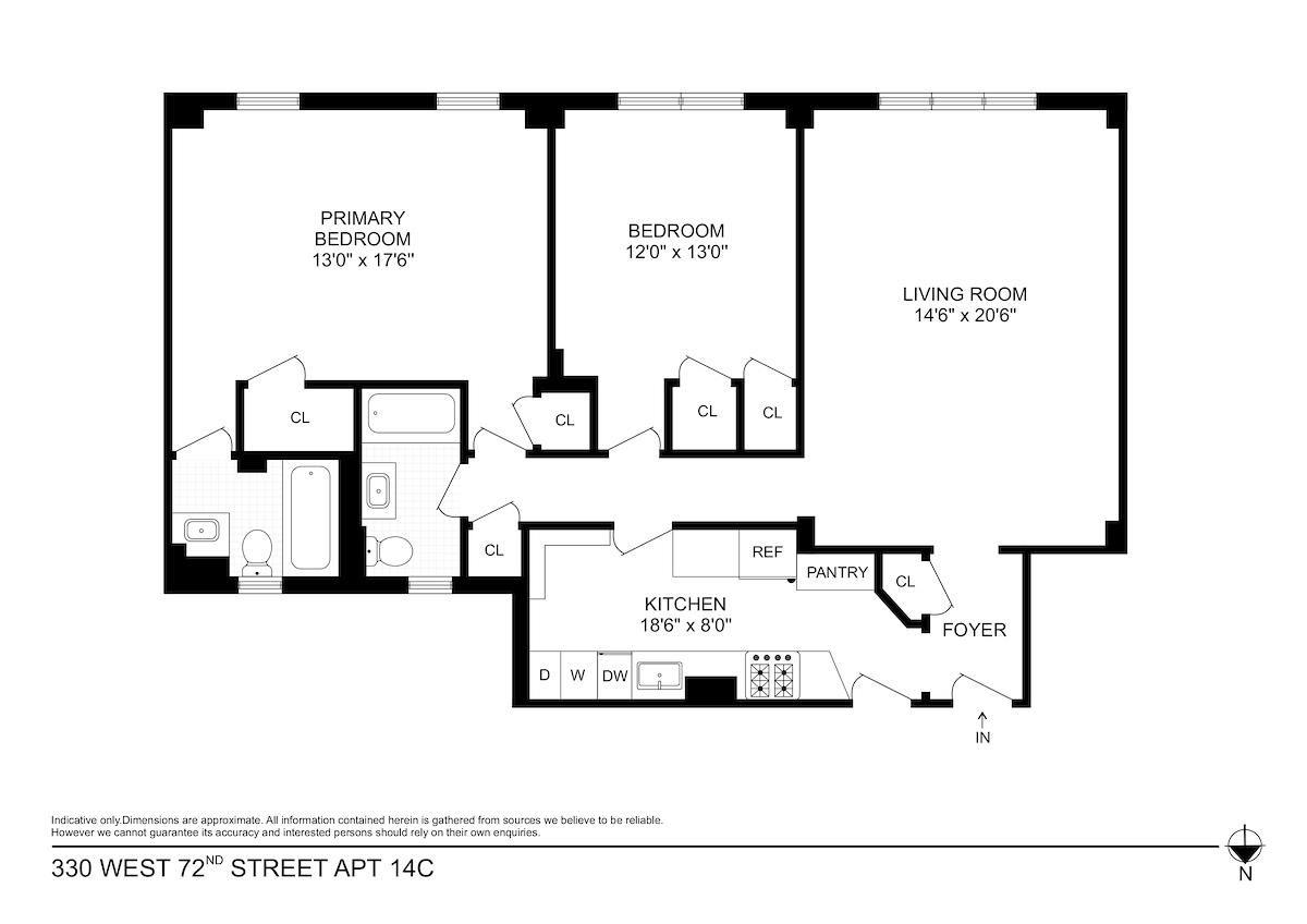 330 W 72nd Street 14-C
