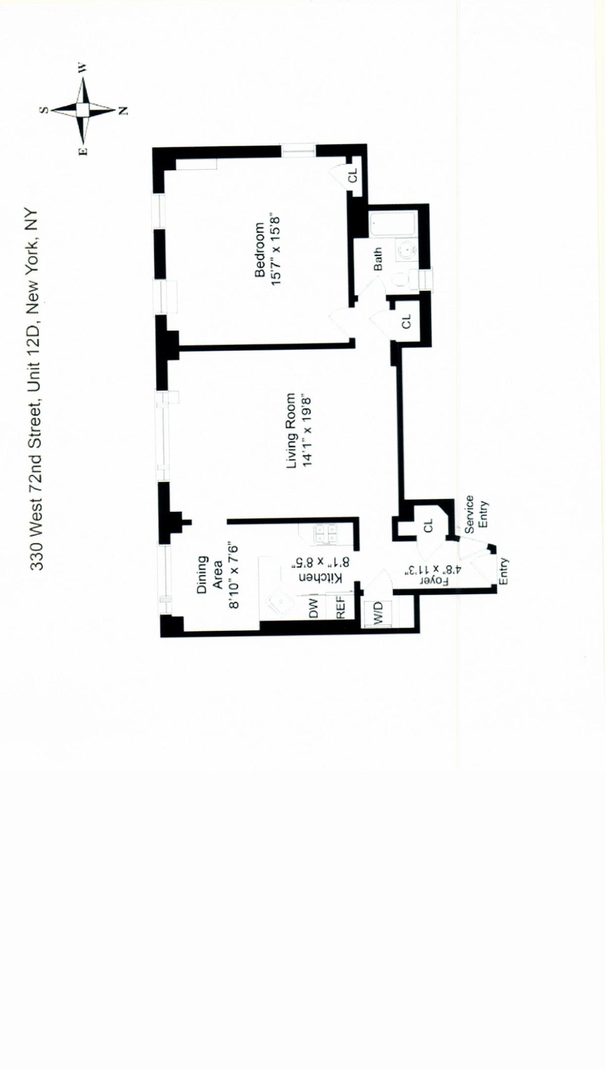 330 W 72nd Street 12-D