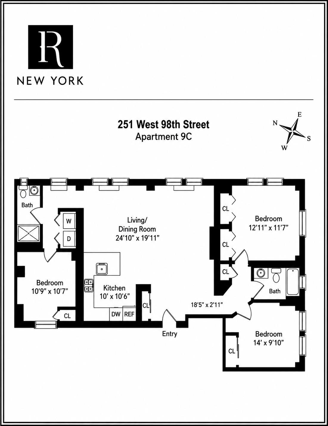 251 W 98th Street 9-C