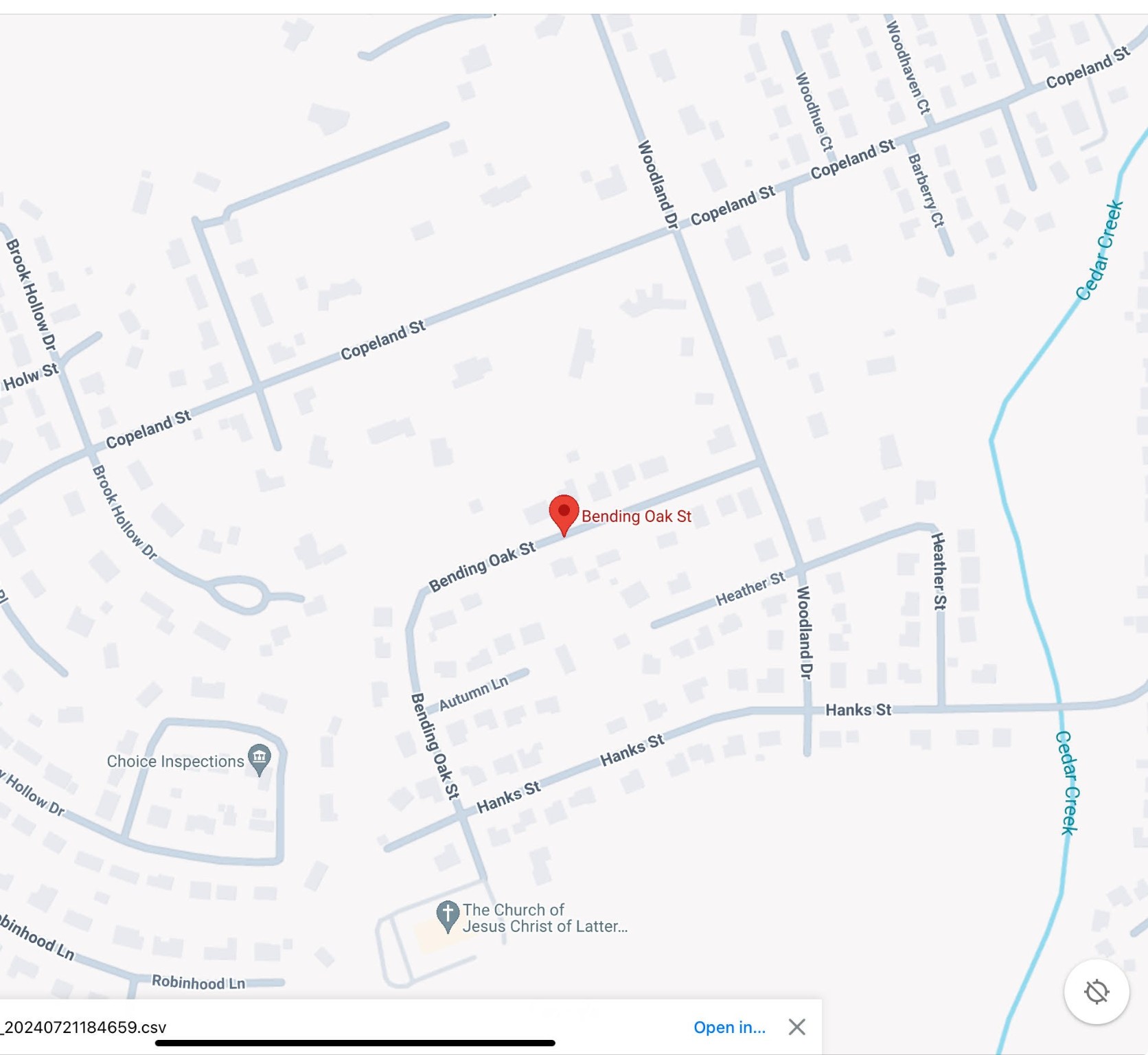 TBD Bending Oak Street