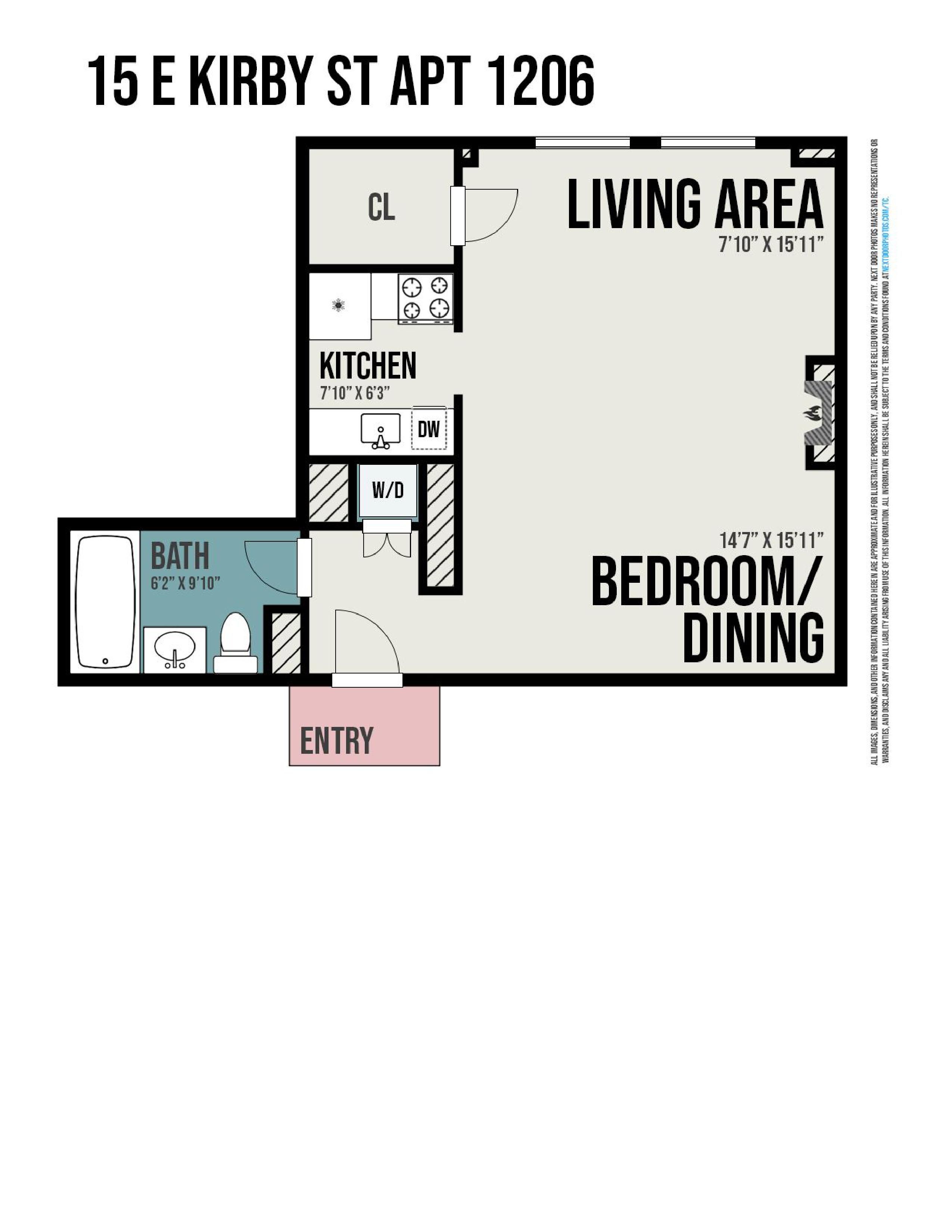 15 E KIRBY Street Unit: 1206