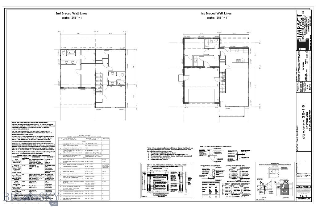 Braced wall floor plan