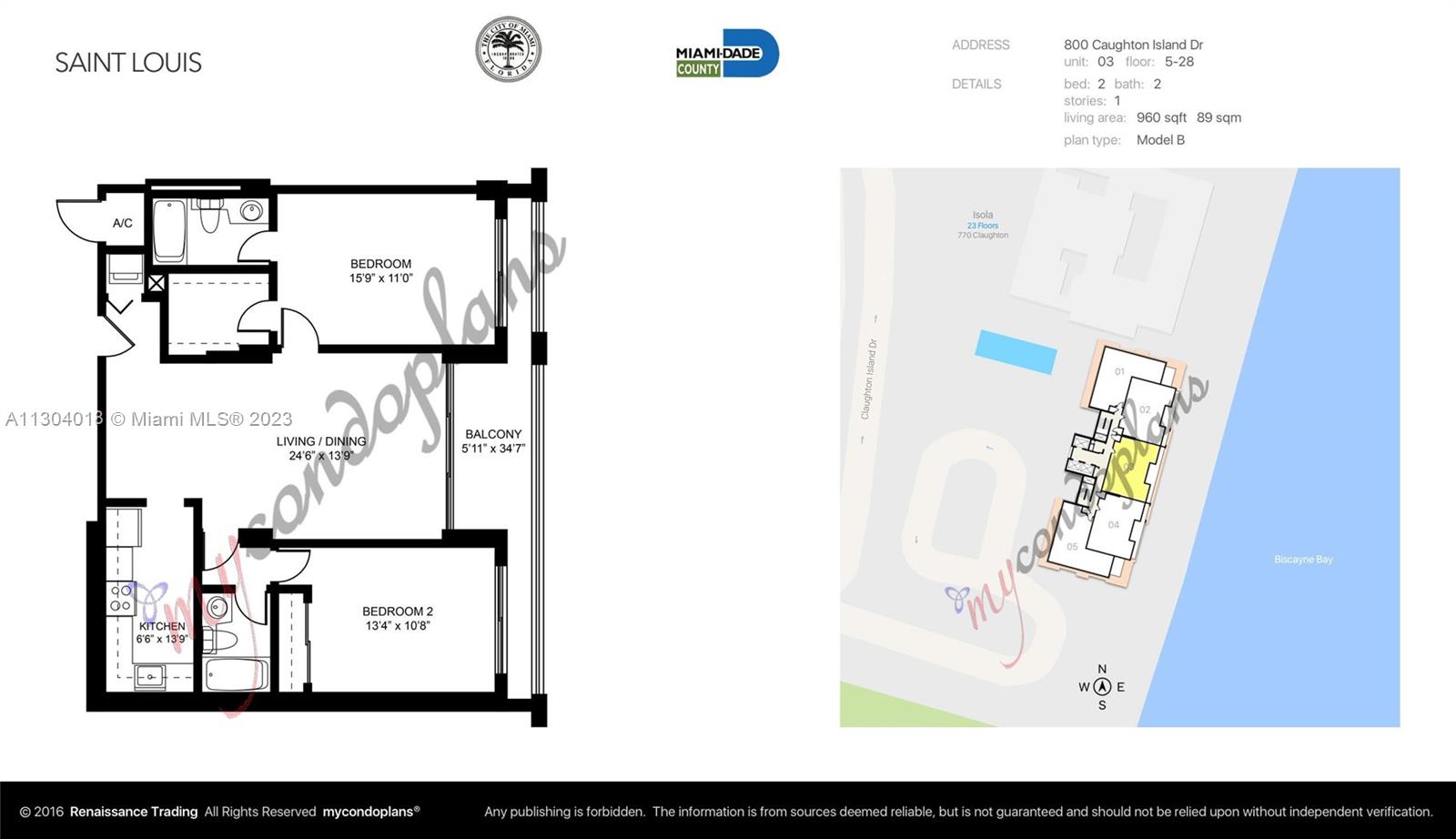800 Claughton Island Dr Unit: 1403