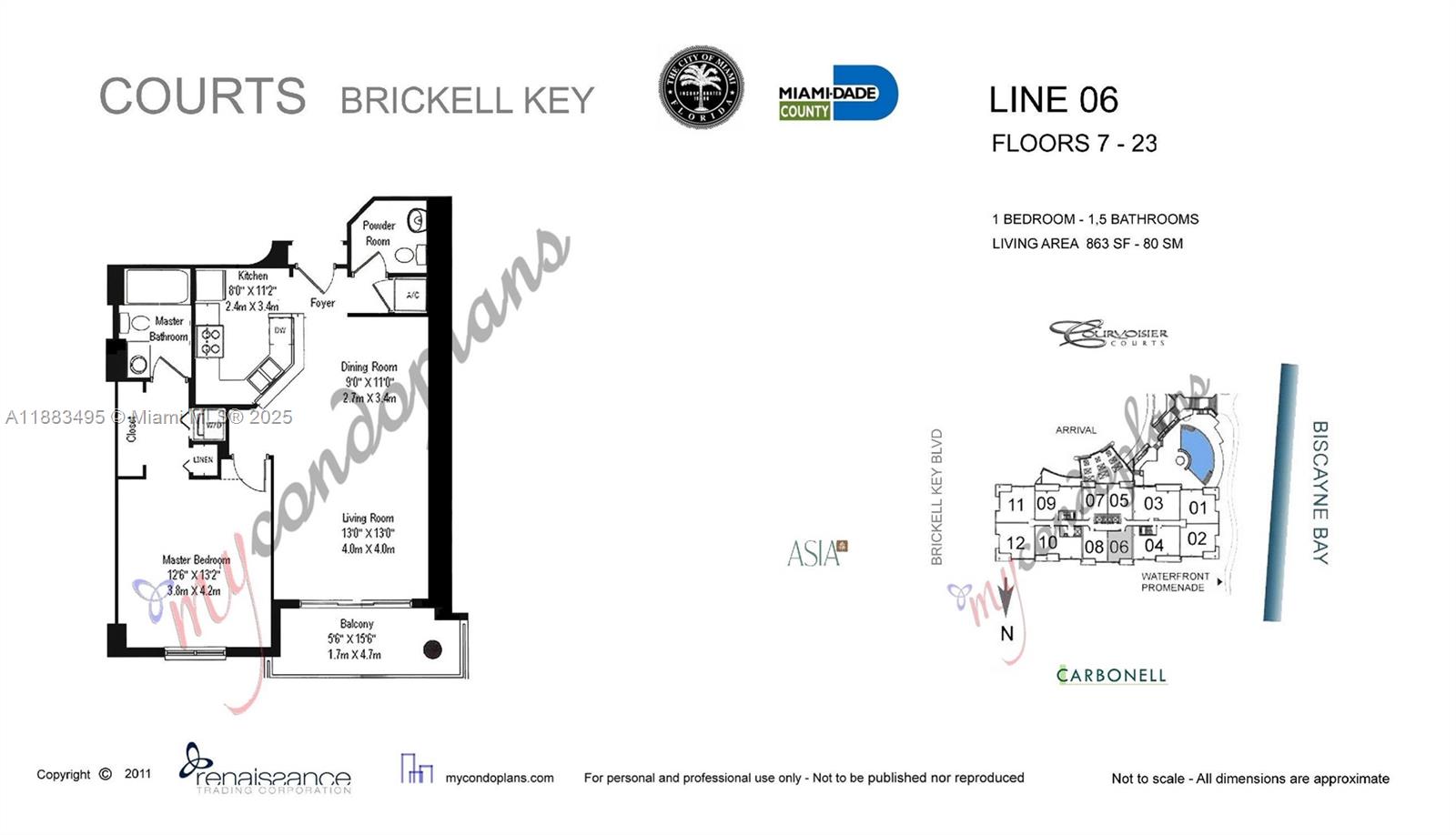 801 Brickell Key Blvd # 1906