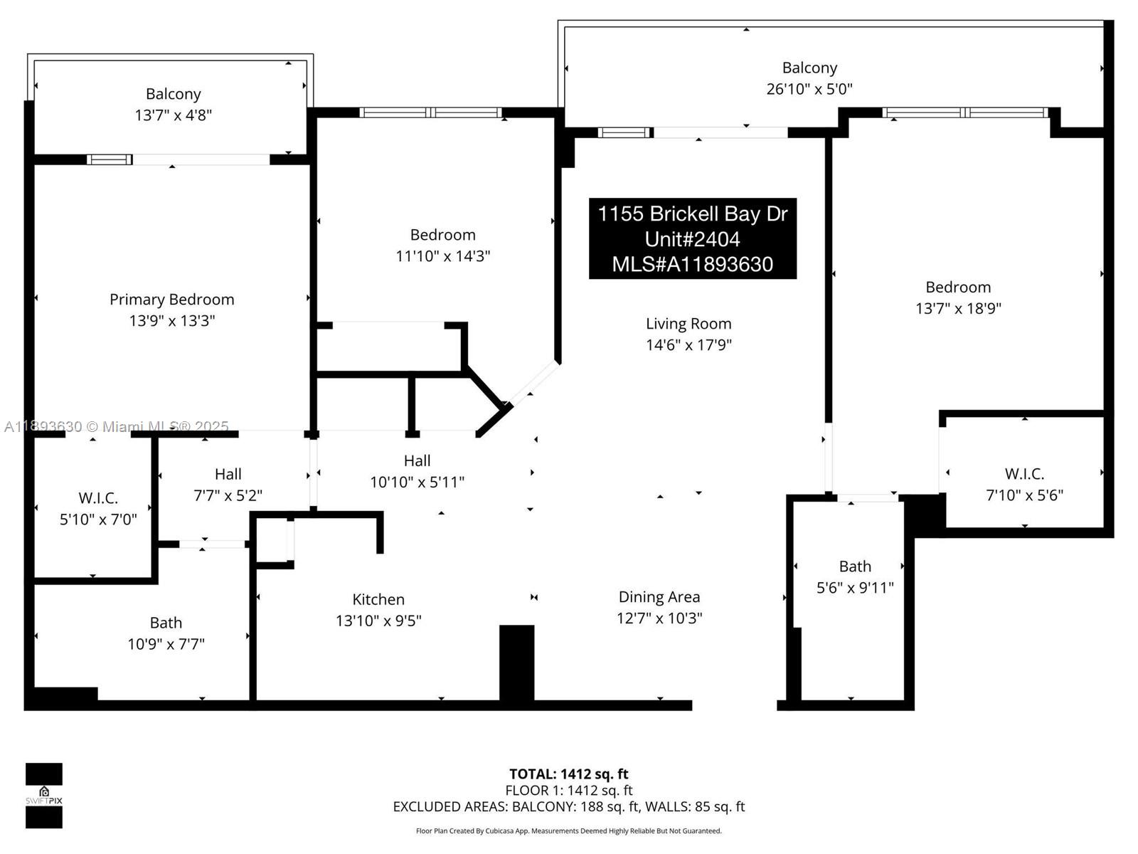 1155 Brickell Bay Dr # 2404