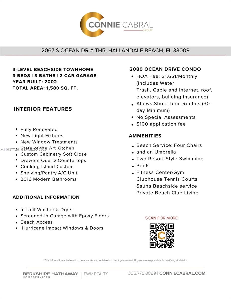 2067 S Ocean Dr Unit: TH5