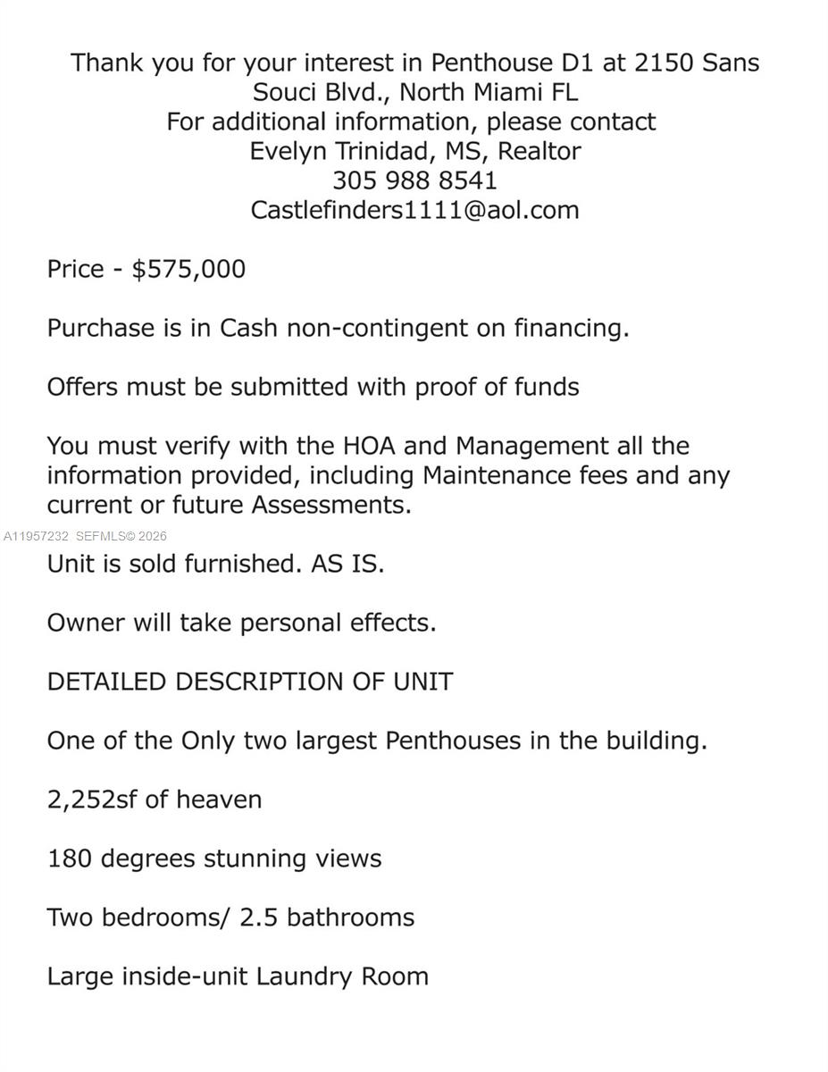 2150 Sans Souci Blvd # D1