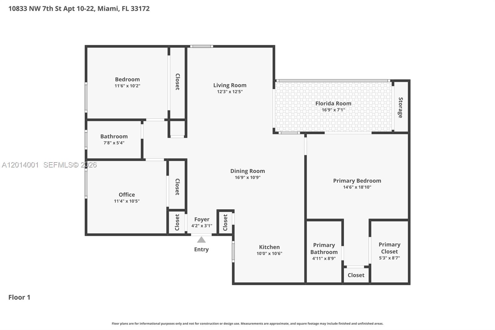 10833 NW 7th St # 22 Unit: 10-22
