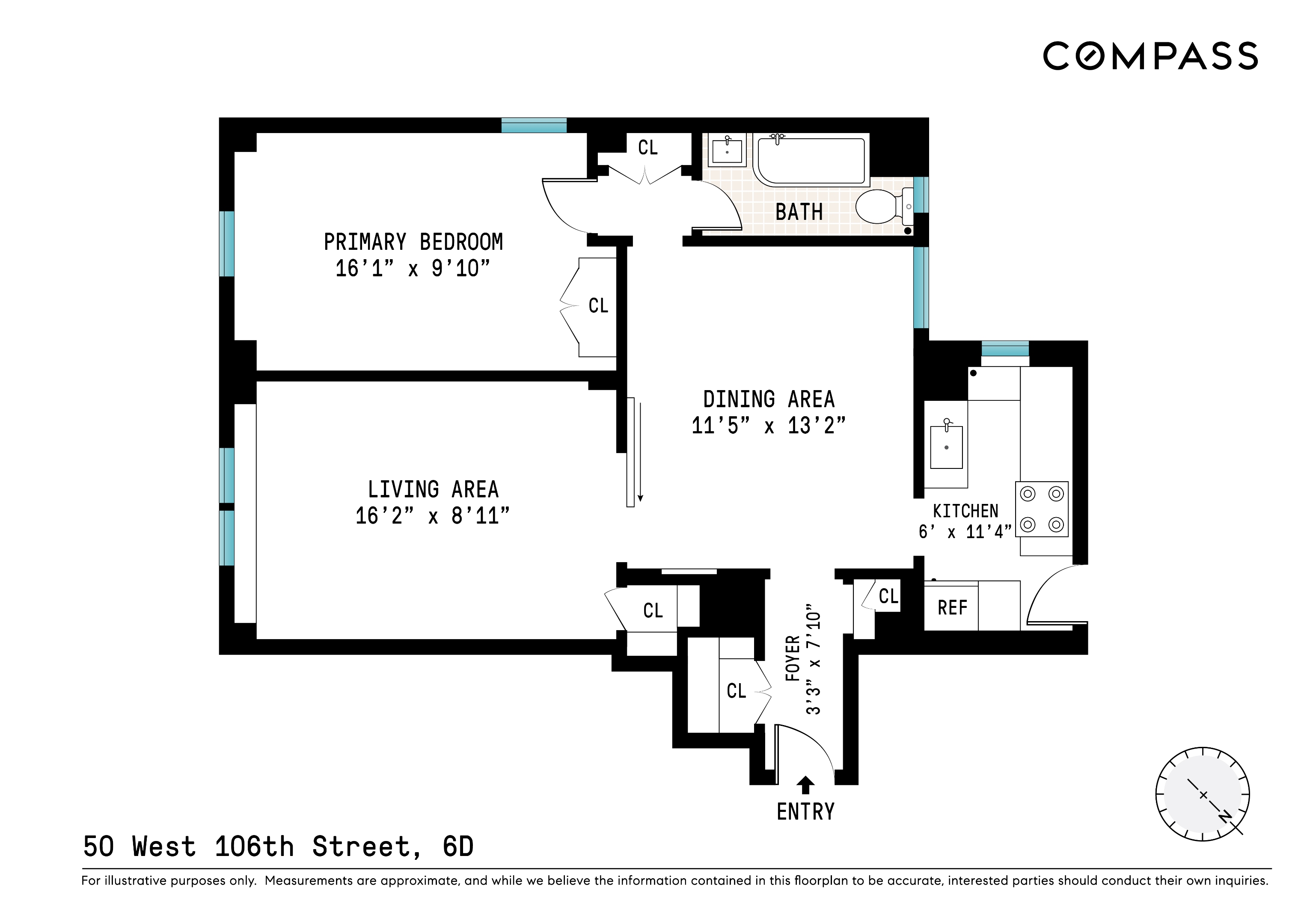 50 W 106th Street 6D