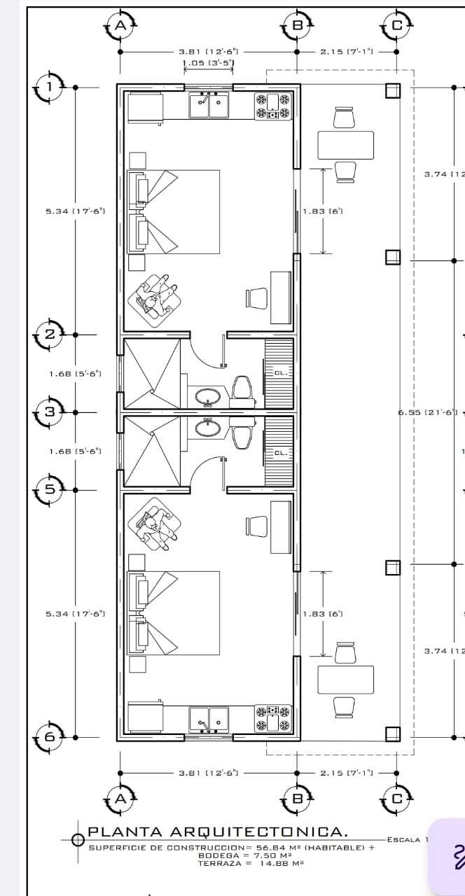 Casitas de Cerritos Sixplex