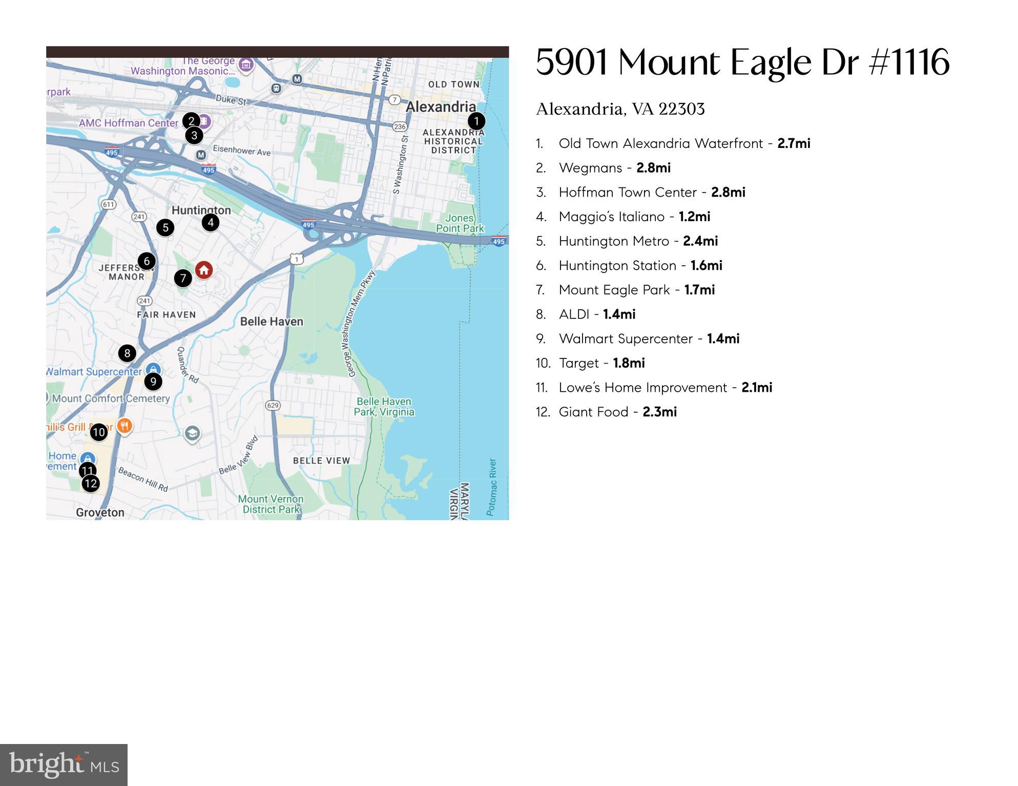 5901 MOUNT EAGLE DRIVE 1116