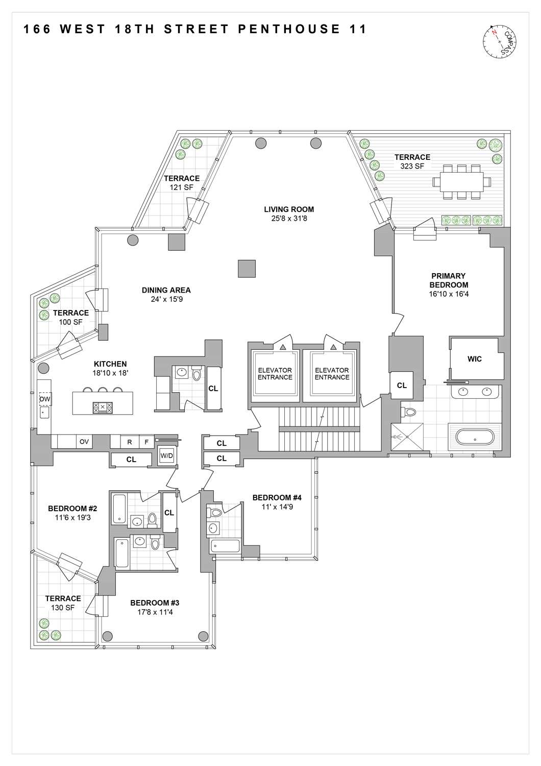 166 W 18th Street PH11