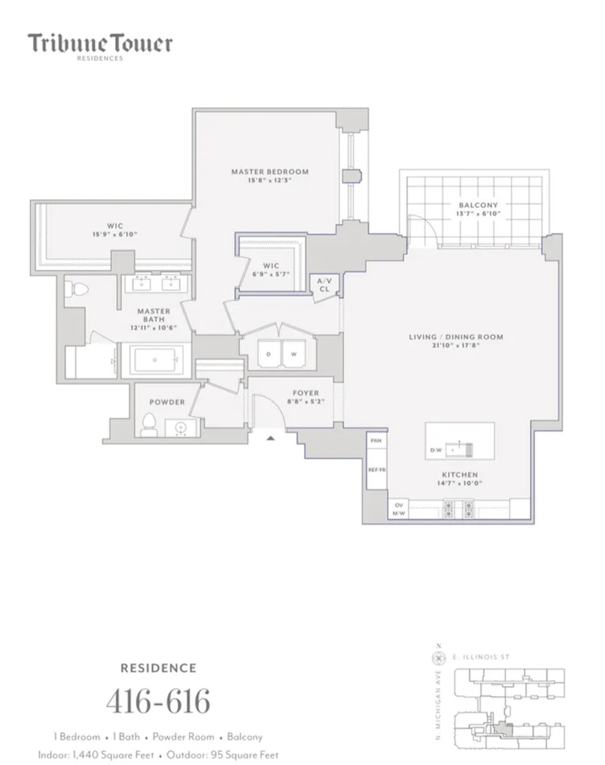 435 N Michigan Avenue Unit: 416