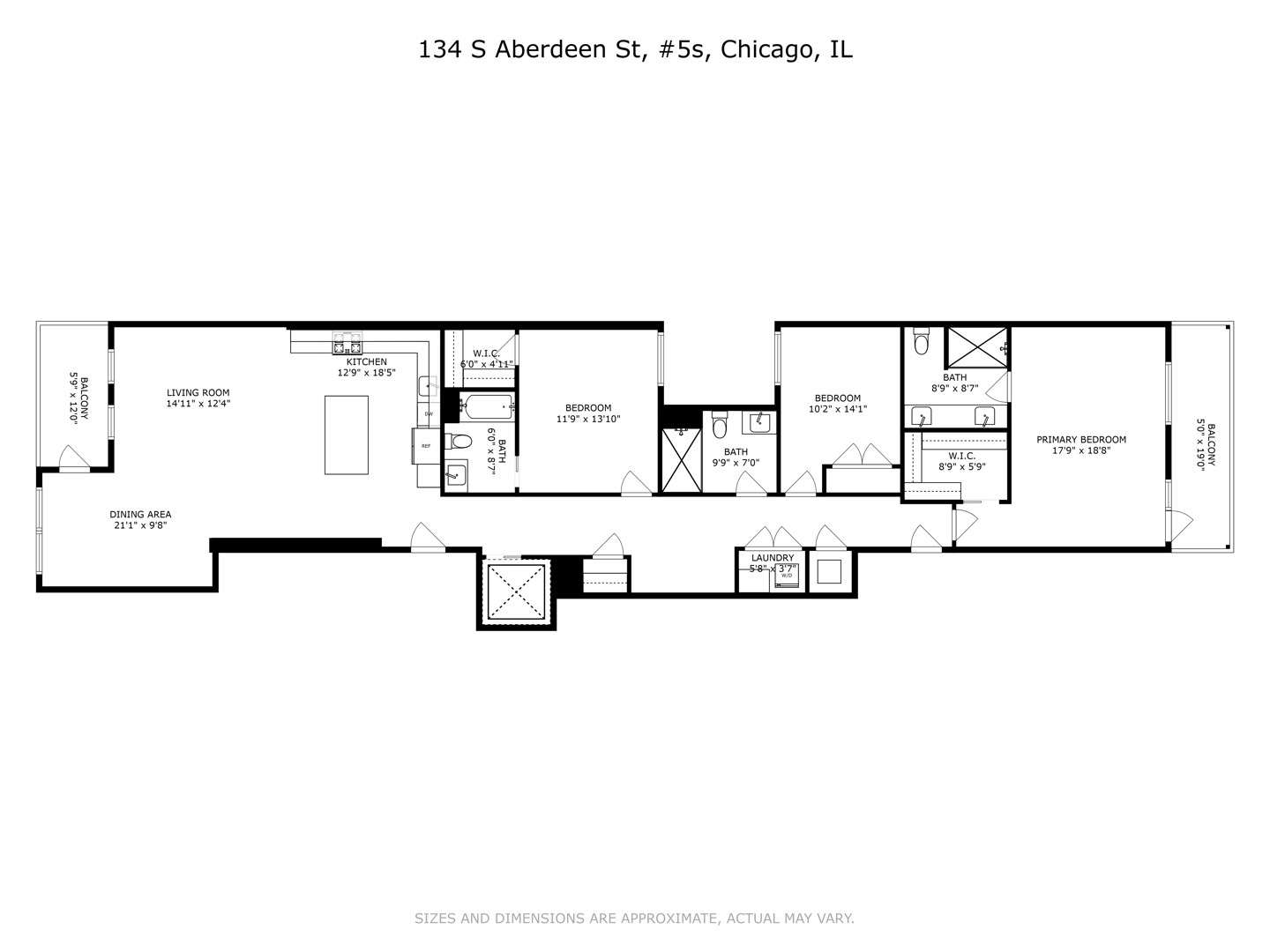 134 S ABERDEEN Avenue Unit: 5S