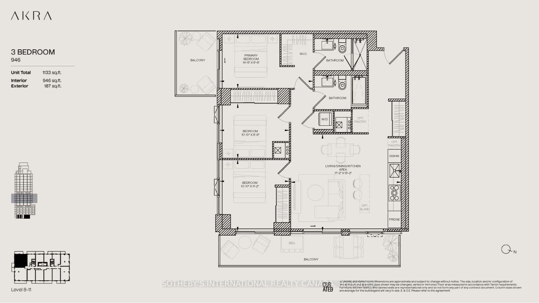 109 Erskine Avenue 1110, Toronto Unit: 1110