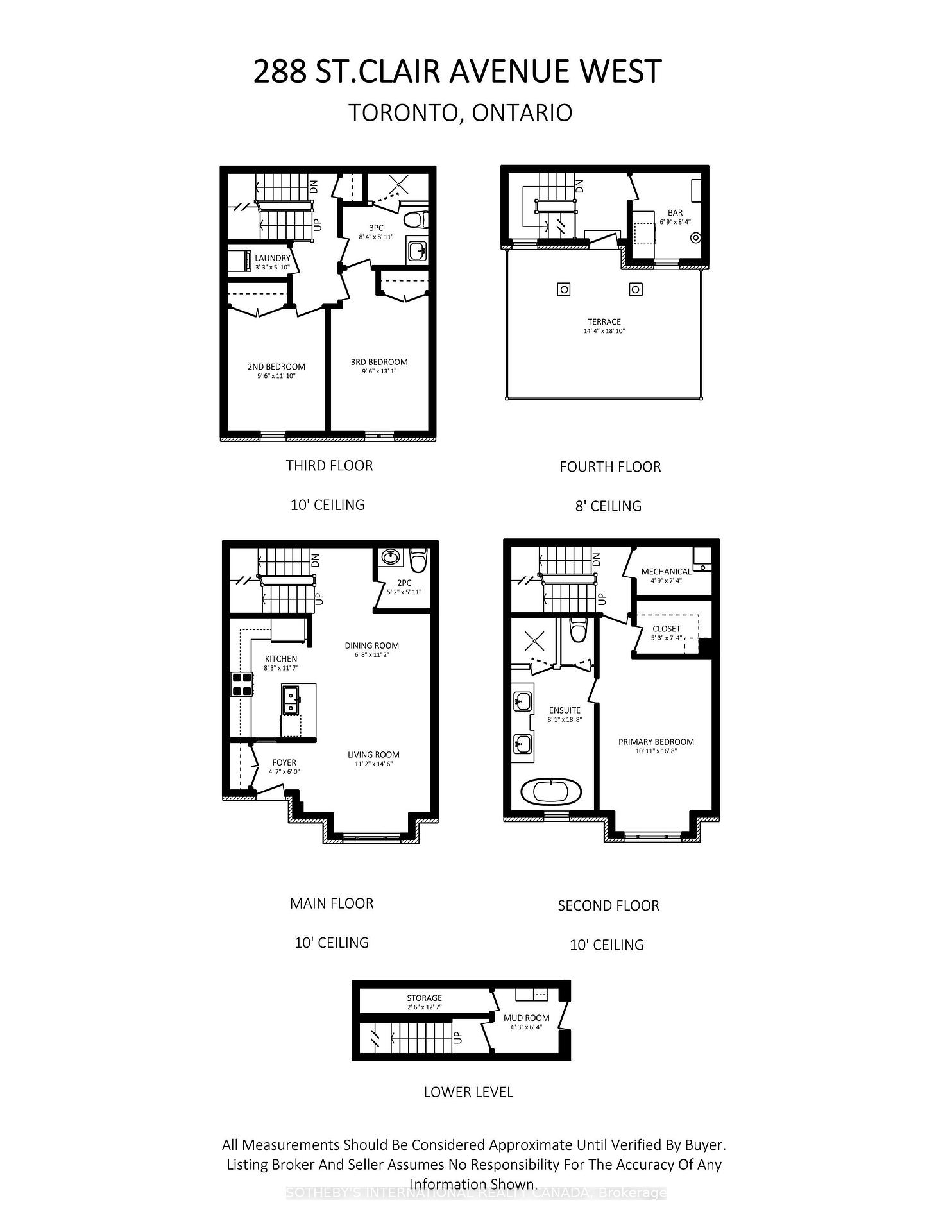 288 St Clair Avenue W TH1, Toronto Unit: TH1