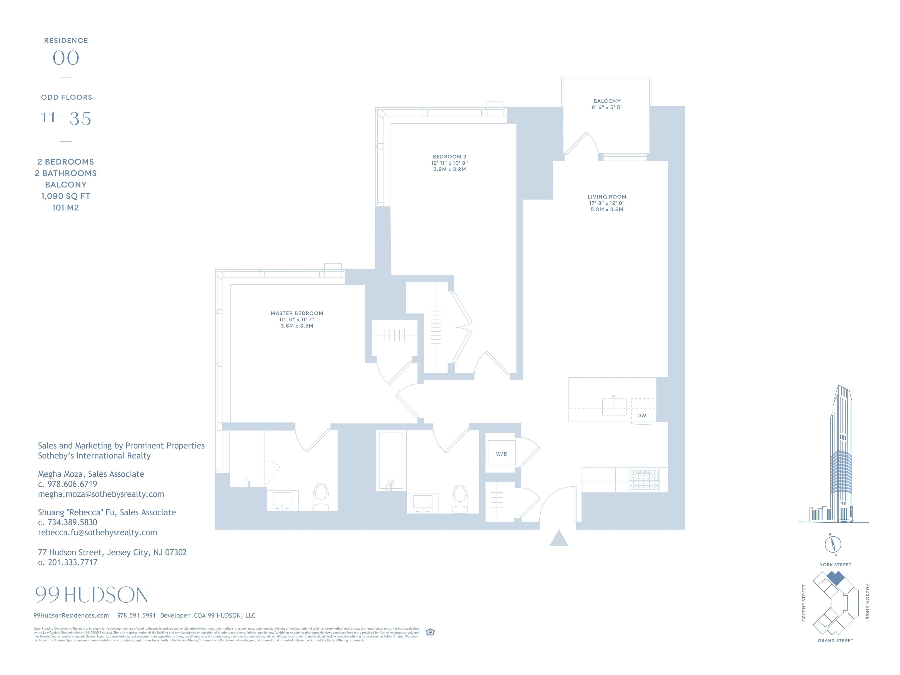 99 HUDSON ST Unit: 2100