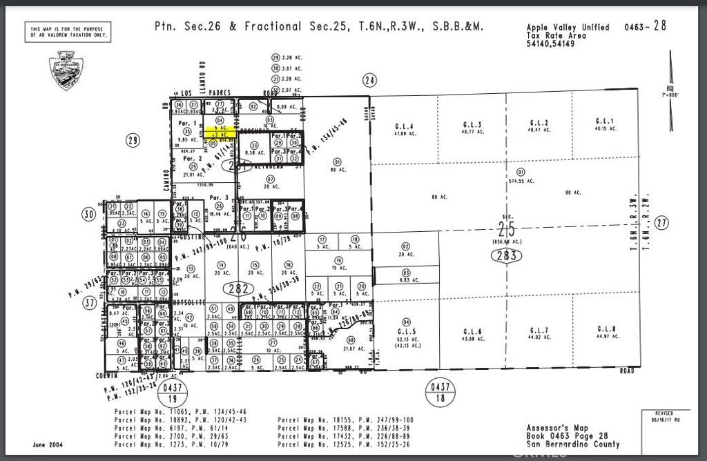 0 Ocotilla Parcel #0463-281-05 Road