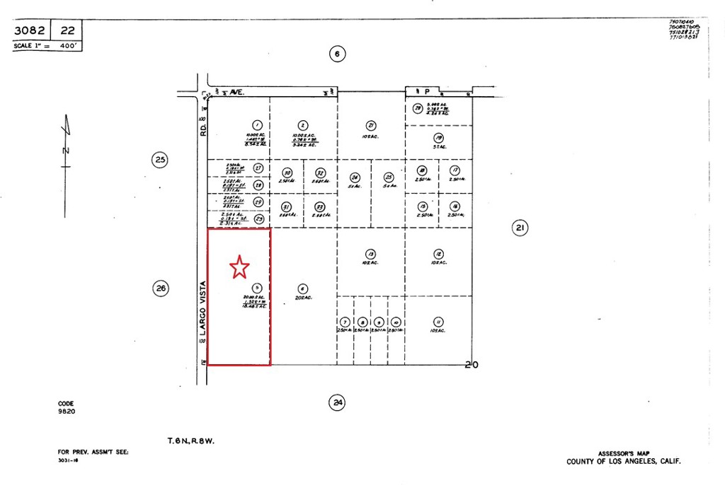 0 210th St. E. Largo Vista Rd/ Ave P-8 Street