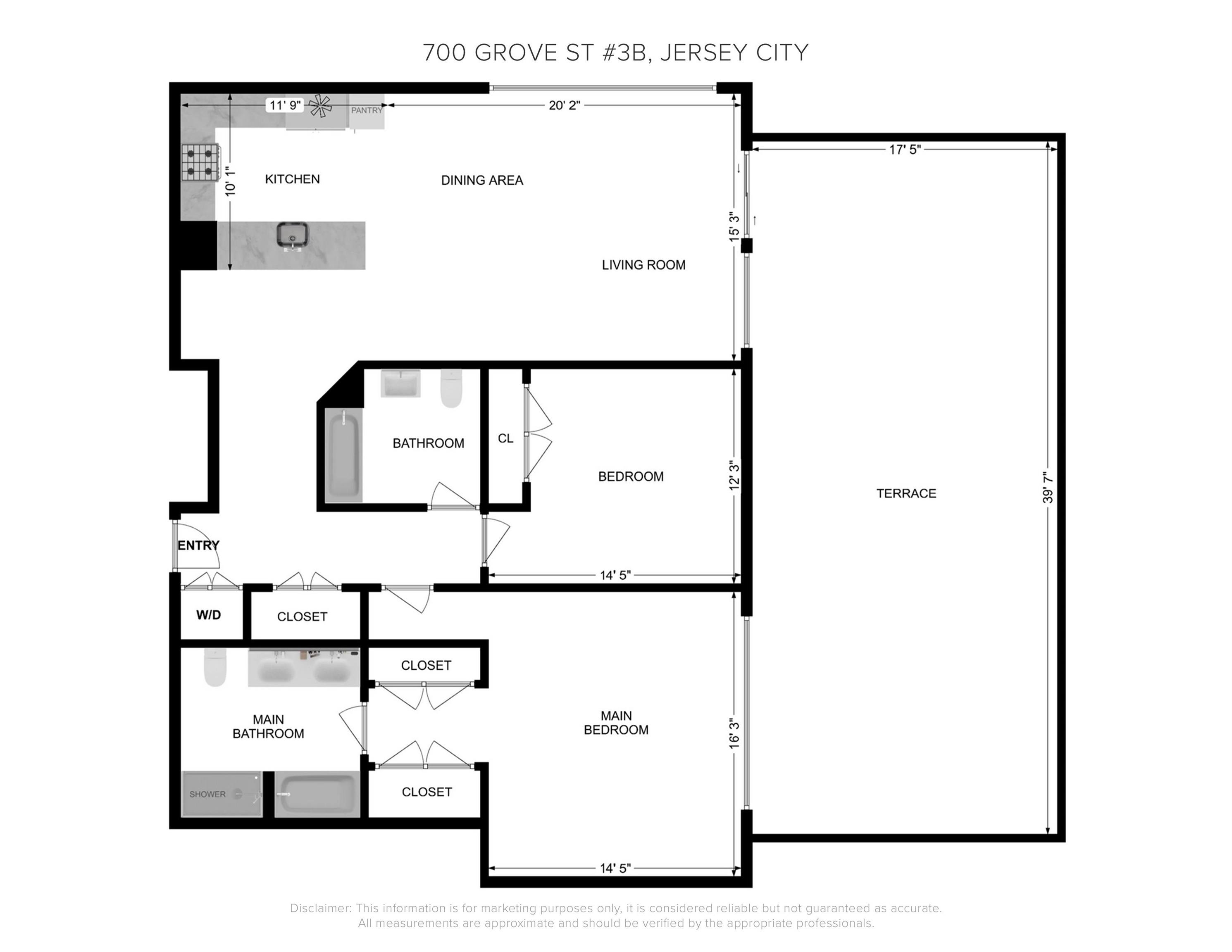 700 GROVE ST Unit: 3B