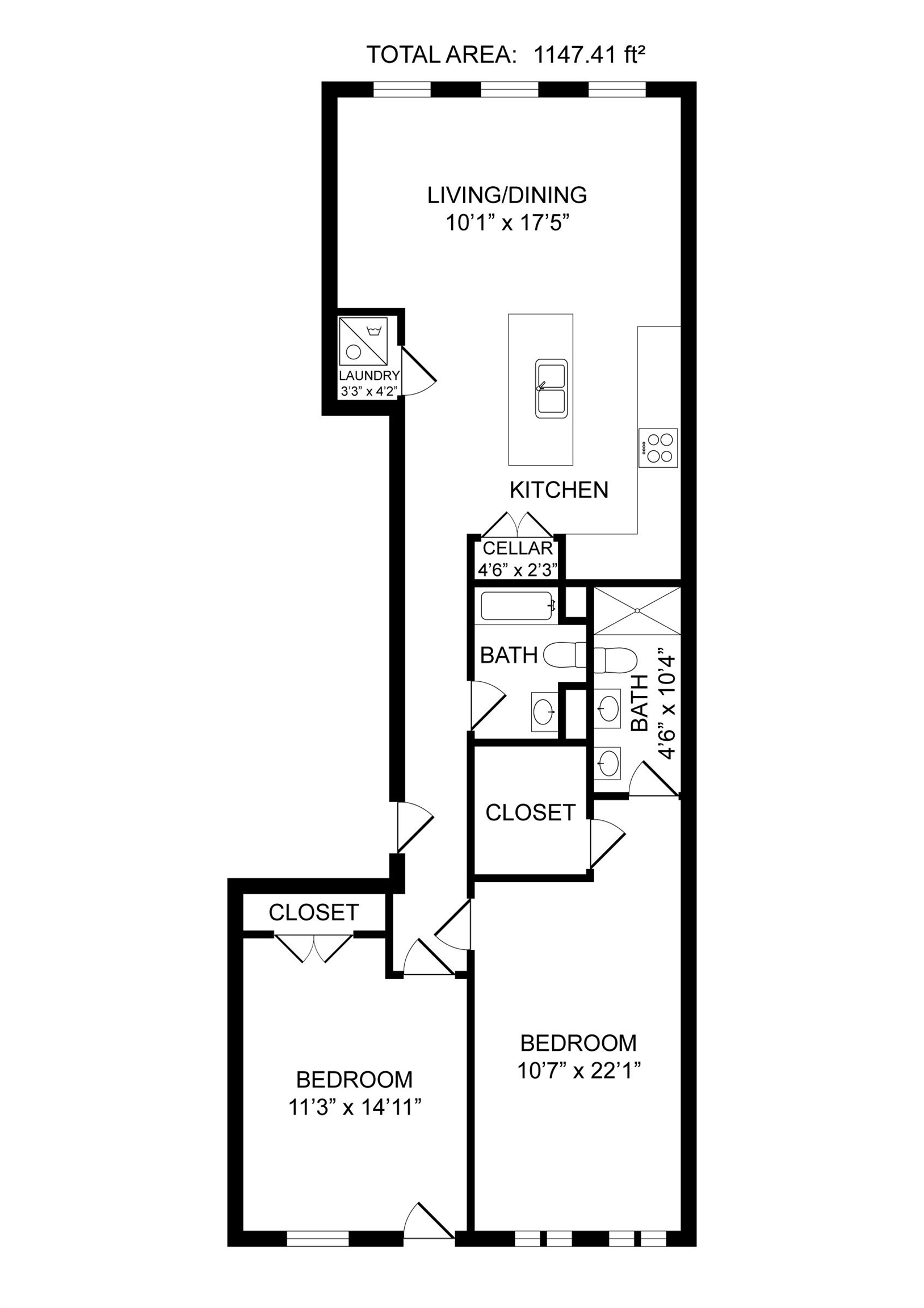 303 MONROE ST Unit: 1