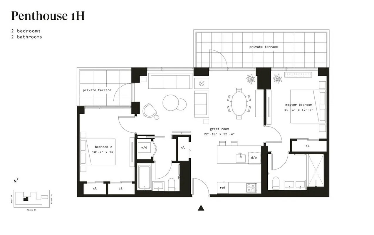 98 FRONT Street PH1H